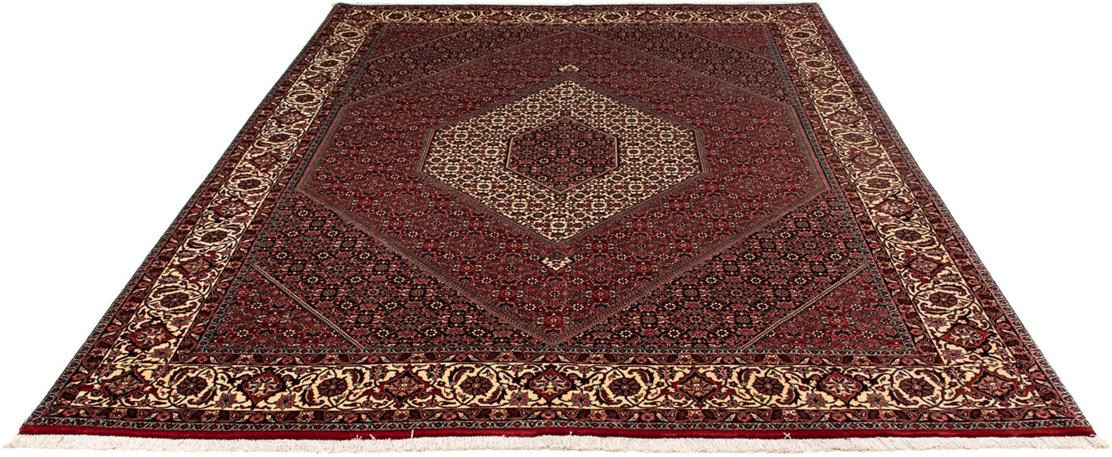 Orientteppich Perser - Bidjar - 259 x 200 cm - dunkelrot, morgenland, rechteckig, Höhe: 15 mm, Wohnzimmer, Handgeknüpft, Einzelstück mit Zertifikat