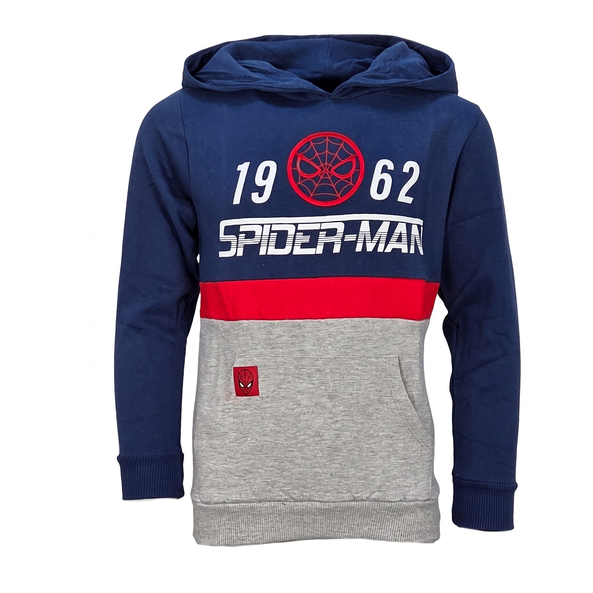 MARVEL Kapuzenpullover Marvel Spiderman Kinder Jungen Fleece Hoodie Pullover Pulli Gr. 104 bis 152