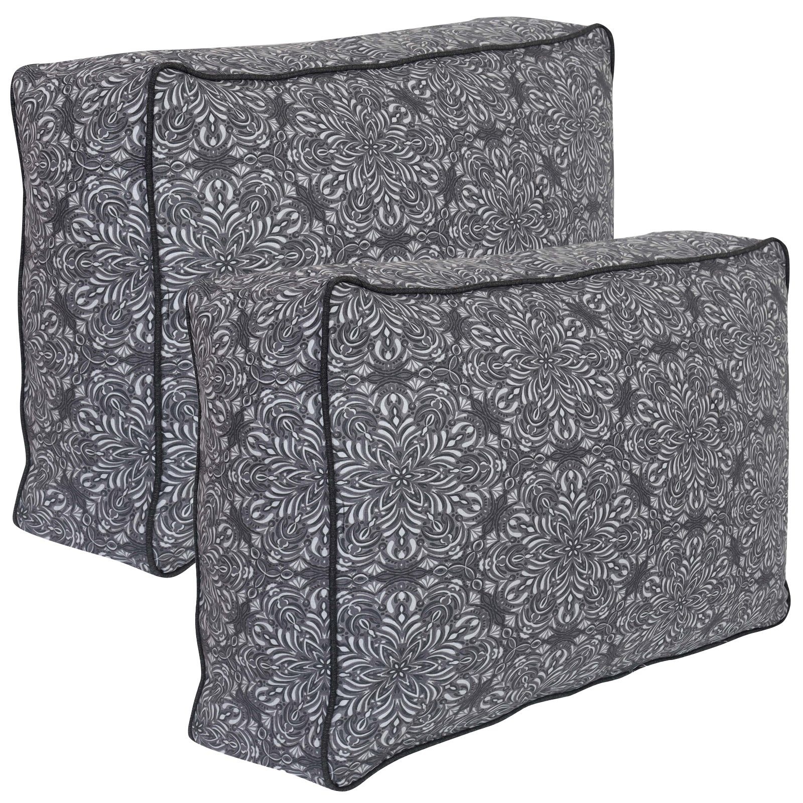 RelaxXL Декоративные подушки Palettenauflagen-Set VALERIA Mandala-Muster, Декоративные подушки Loungekissen 60x40cm, 2 Stück