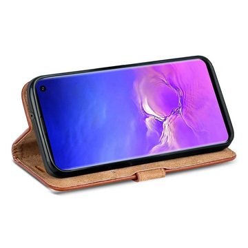 CoolGadget Handyhülle Retro Klapphülle für Samsung Galaxy S10e 5,8 Zoll, Schutzhülle Wallet Case Kartenfach Hülle für Samsung Galaxy S10e