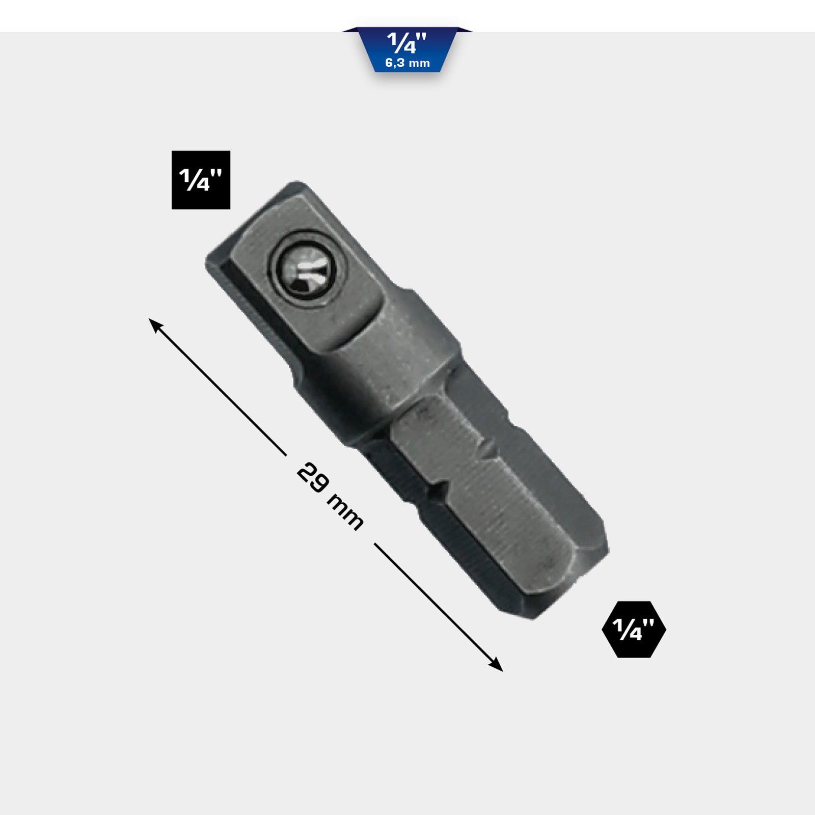Thumbnail - Brilliant Tools Bit- und Steckschlüsselset BRILLIANT TOOLS 1/4" Adapter - BT020909