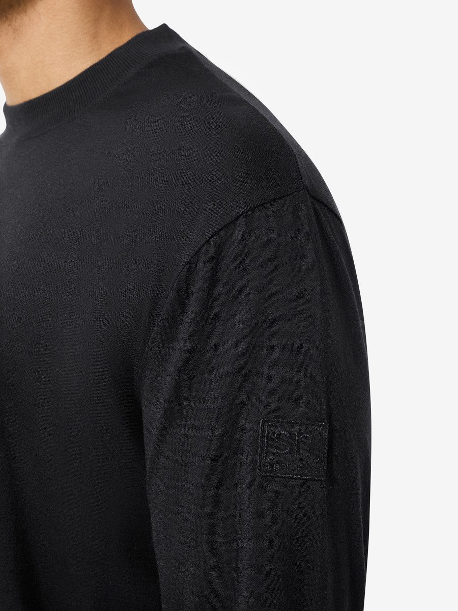 SUPER.NATURAL Langarmshirt für Herren, nachhaltig, Merino modern, atmungsaktiv