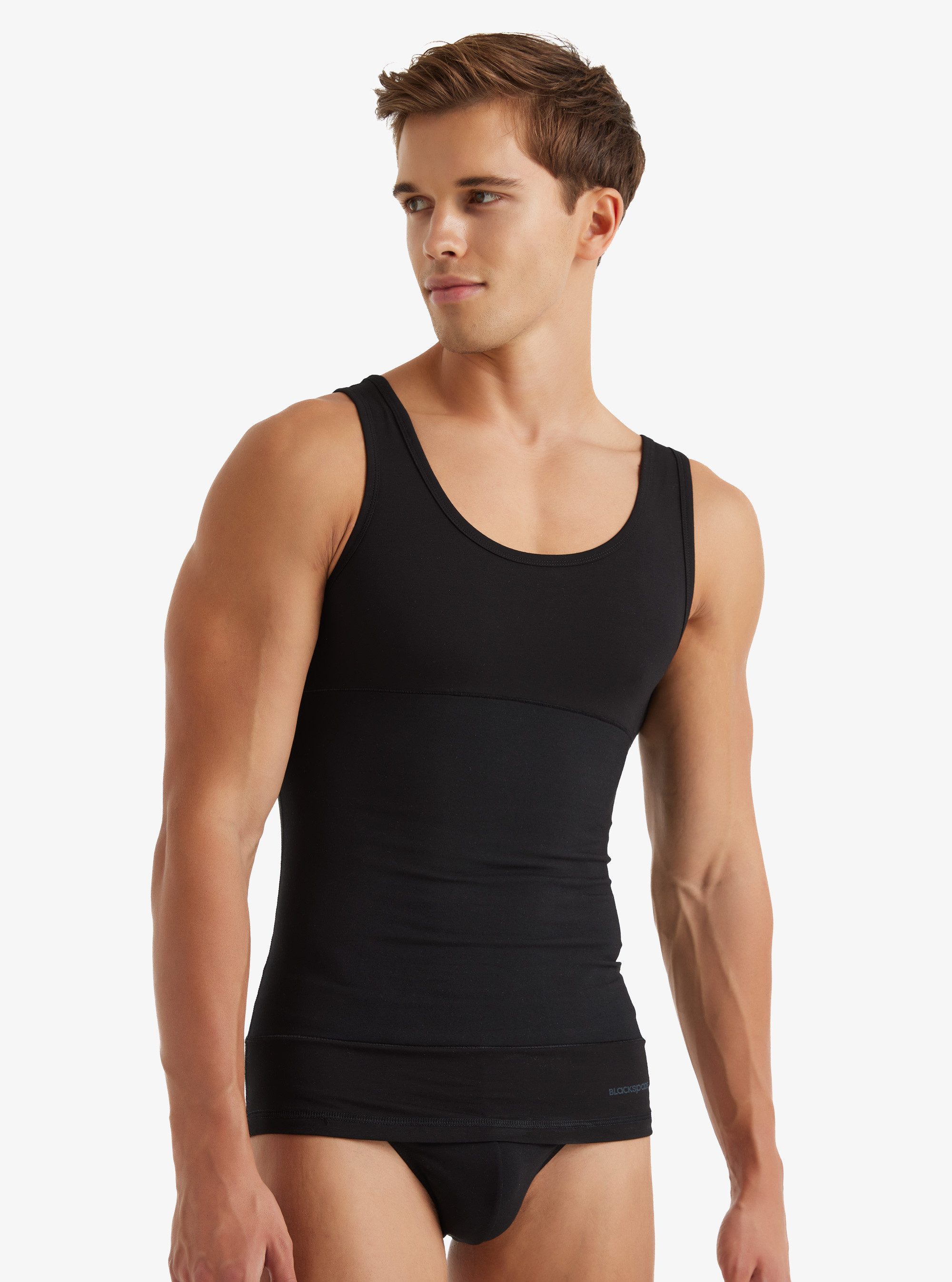 BlackSpade Corsage Herren Korsett Weste 9209 - Schwarz
