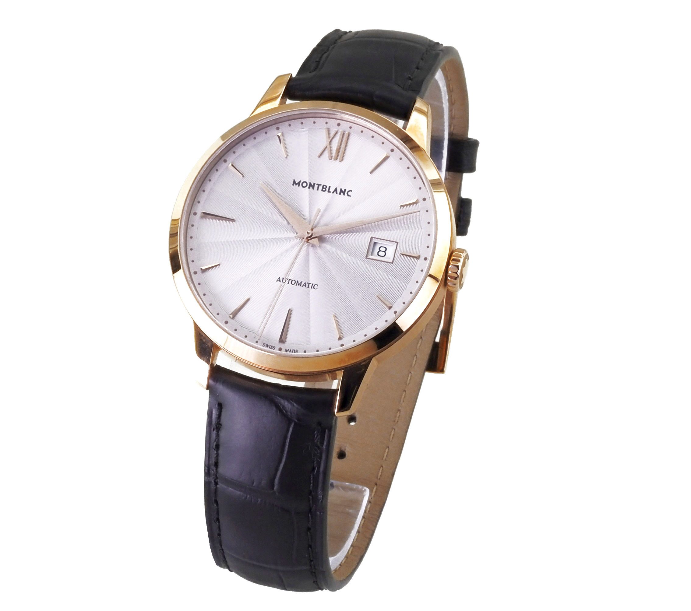 MONTBLANC Luxusuhr Herren Uhr Automatik MB113705 / 7329 Heritage Spirit RED GOLD 39 mm, 18 Karat 750 Rotgold