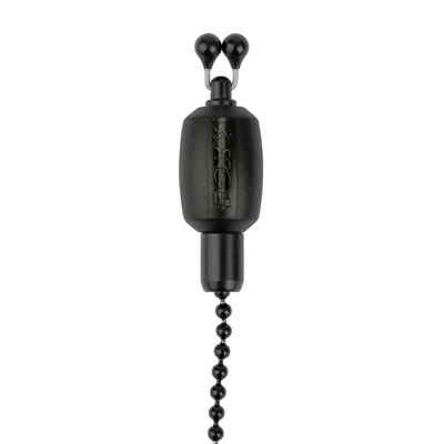 FOX International Bissanzeiger Fox Black Label Dinky Bobbins Bissanzeiger, Klassischer Old-School Look, 15cm schwarze Kugelkette, Geformte, linienfreundliche, drehbare Kugelklemme, Gewicht: 10 g, Entwickelt für die Black Label Micro Isotope