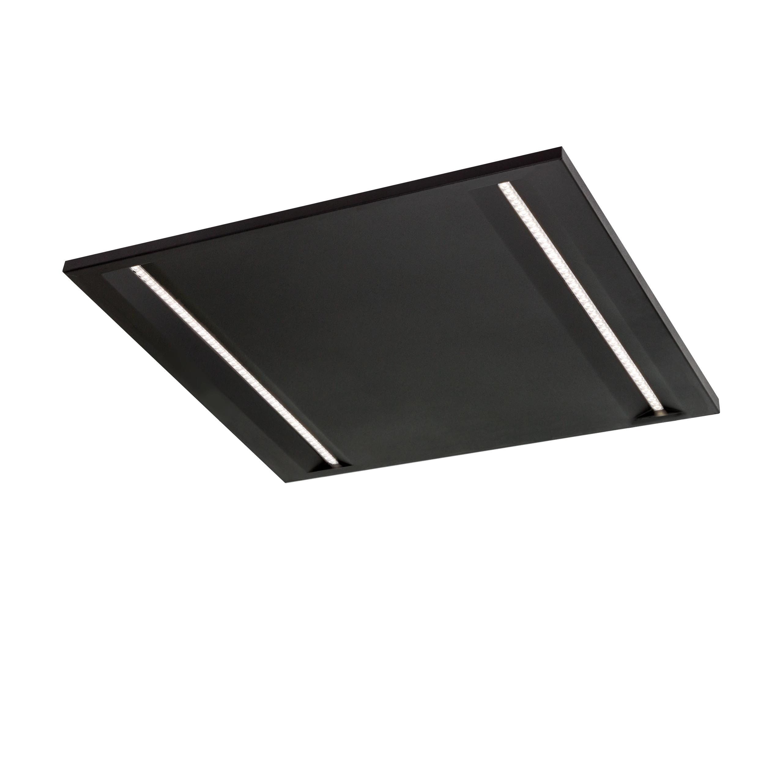 Spectrum LED Panel LED Panel 44W eckig 60x60cm schwarz 5700lm 70° IP20 Neutralweiß 4000K, Leuchtmittel fest integriert, Neutralweiß, UGR<16