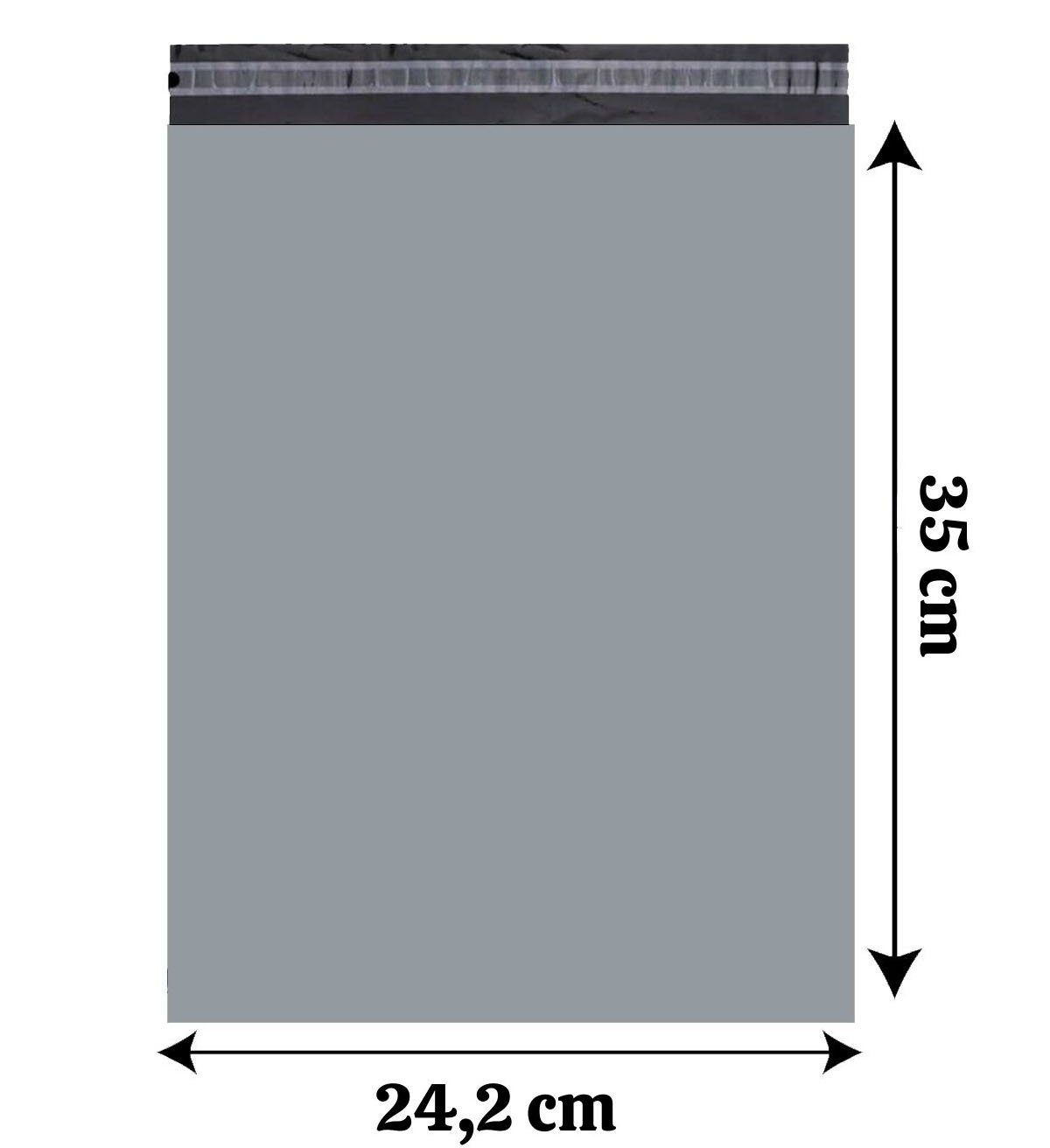 herémood Versandtasche Wasserfeste Versandtüte aus Plastik, selbstklebende & robuste Versandbeutel, 100 Stk, 25x35cm – Bild 4 von 4