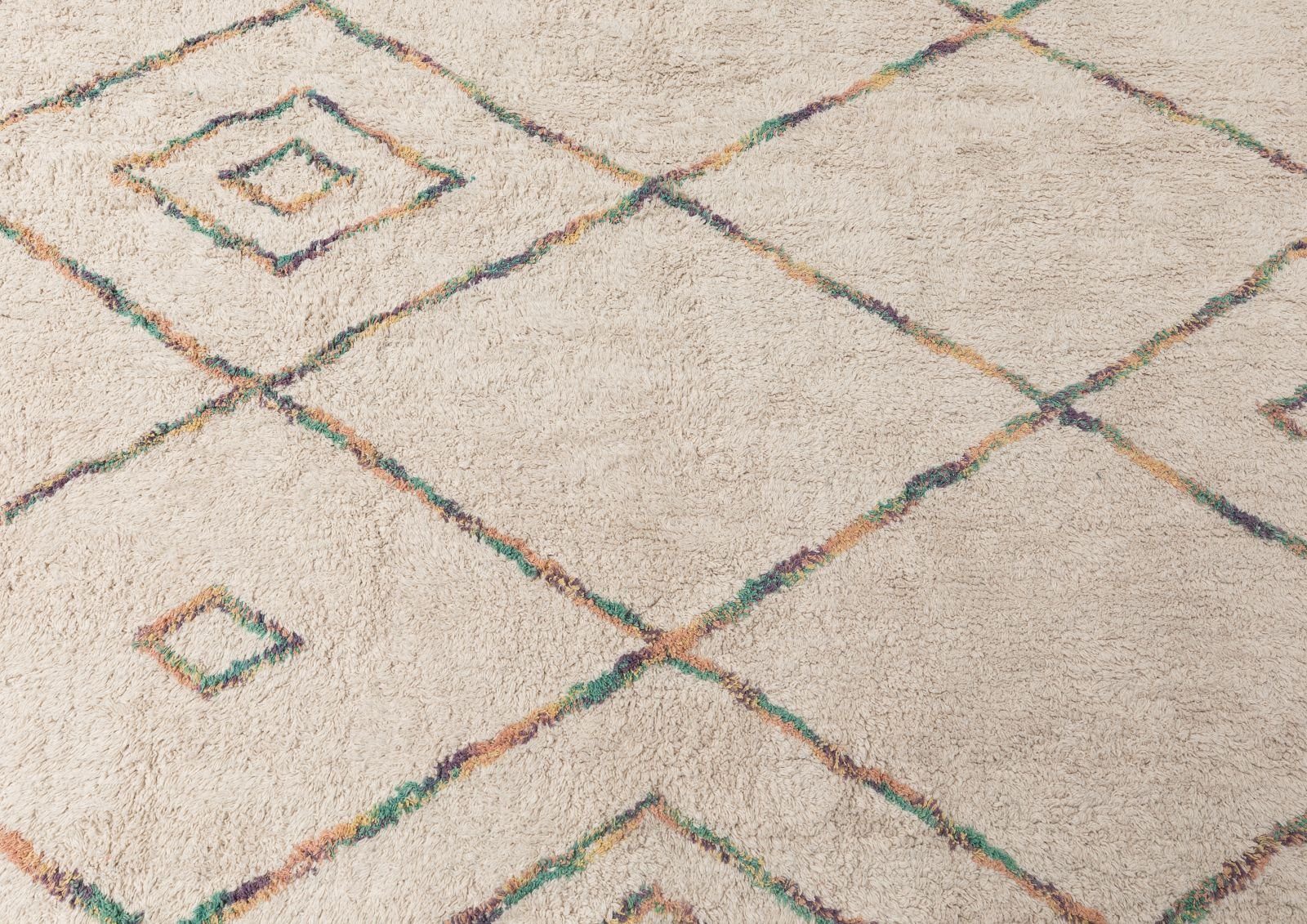 Massivmoebel24 Teppich, Höhe: 2 mm, Teppich 150x80 beige/mehrfarbig KAFET