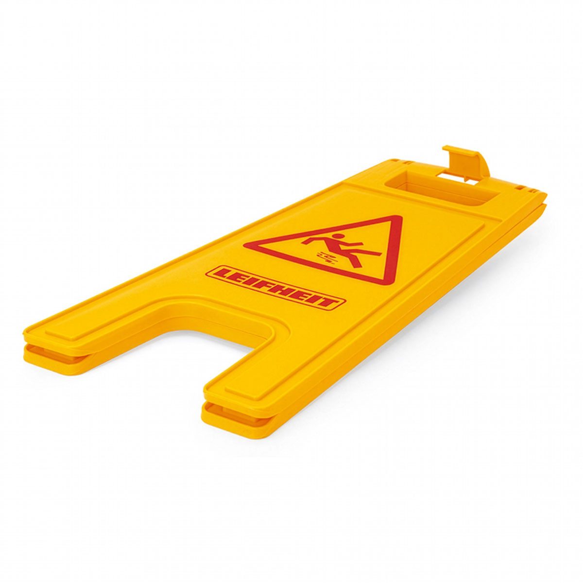 Leifheit Warnschild Leifheit Professional Warnschild Aufsteller Achtung Nass Rutschgefahr, (1 St), Aufhängung für Reinigungswagen, klappbar