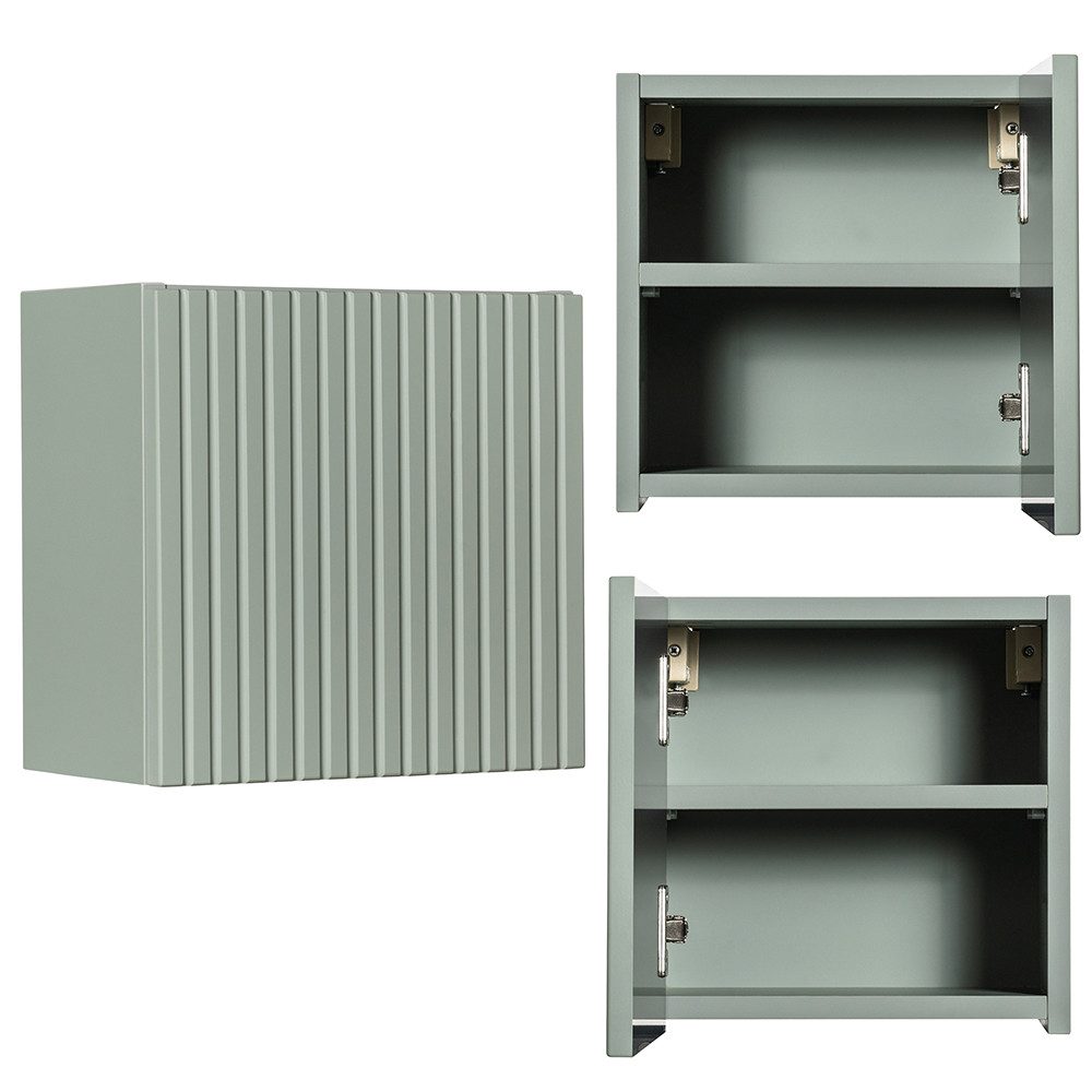 Lomadox Hängeschrank NEWPORT-56-GREEN Wandschrank Badschrank, Schilfgrün, günstig online kaufen
