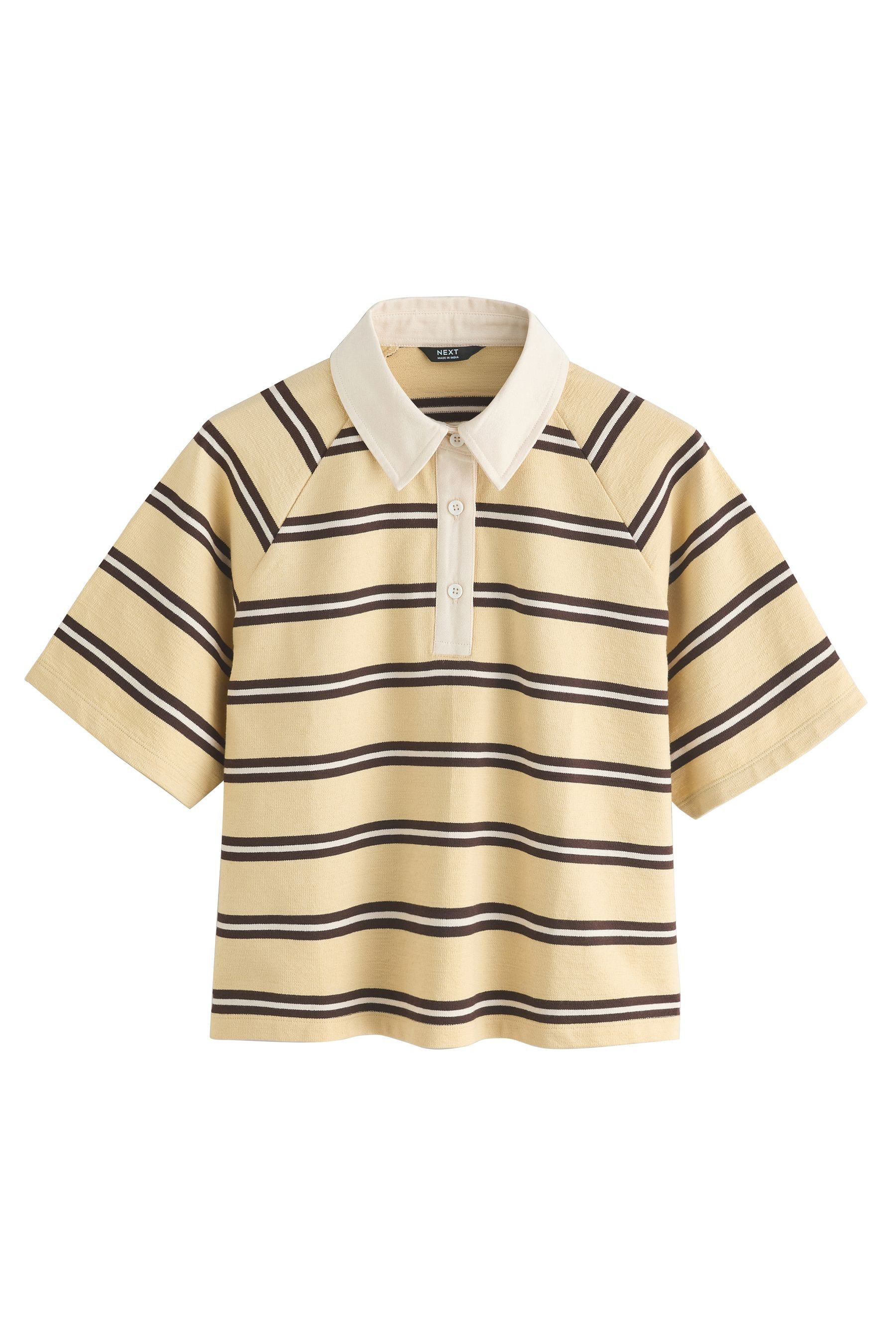 Next Rugbyshirt Kurzärmeliges Rugby-Polo-Top mit Kragen (1-tlg)