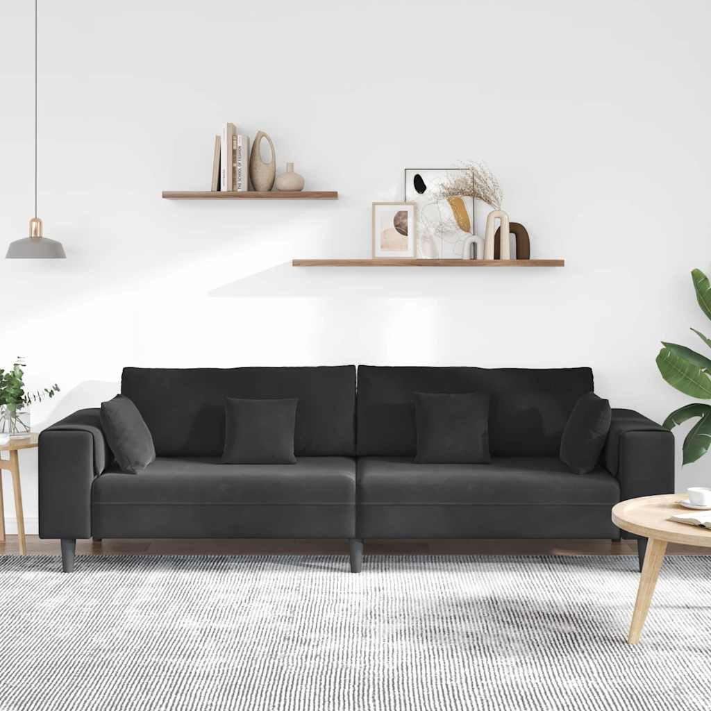 vidaXL Sofa Samt Sofa mit Kissen günstig online kaufen