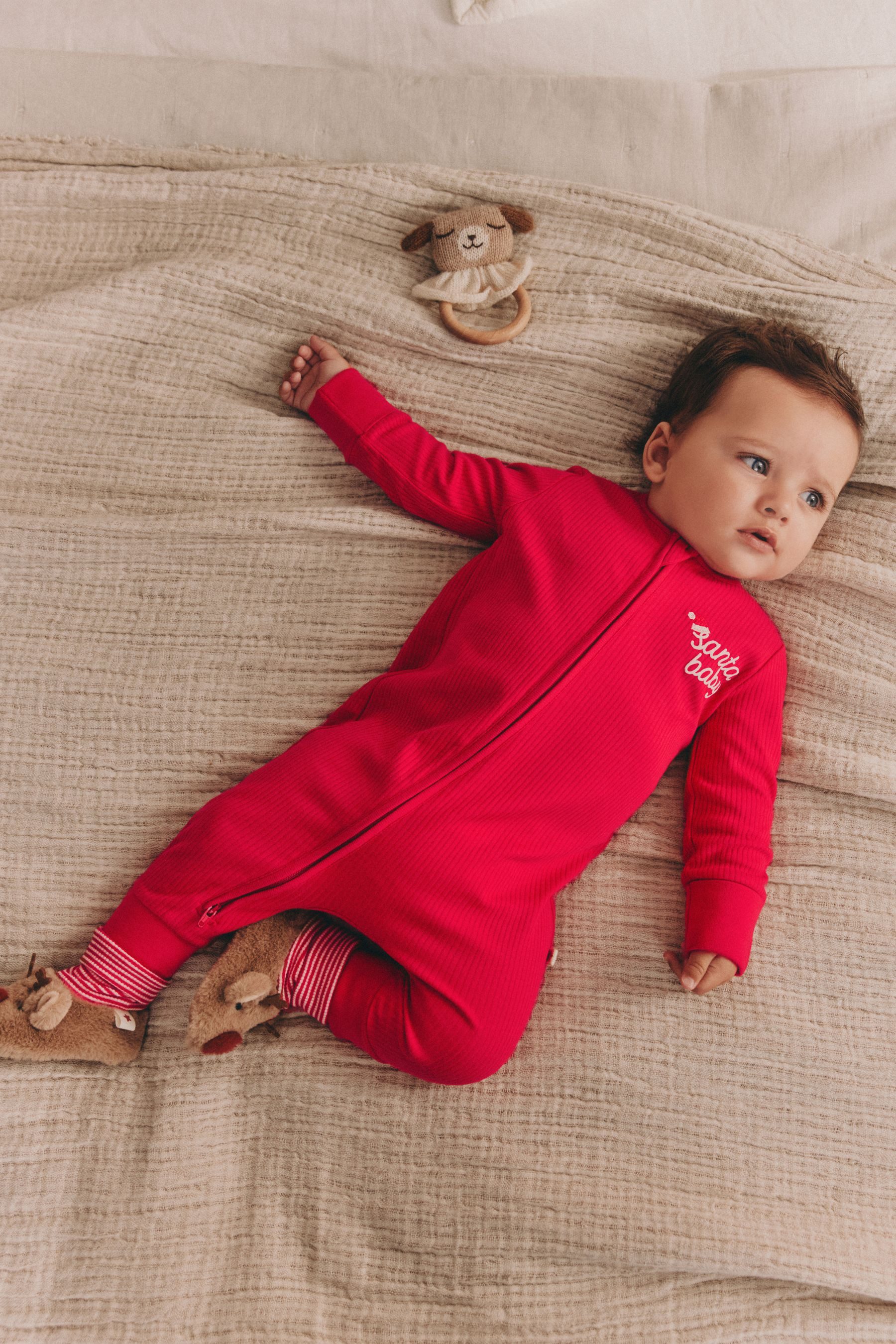 Next Schlafoverall Baby-Schlafanzug mit Santa-Motiv (1-tlg)