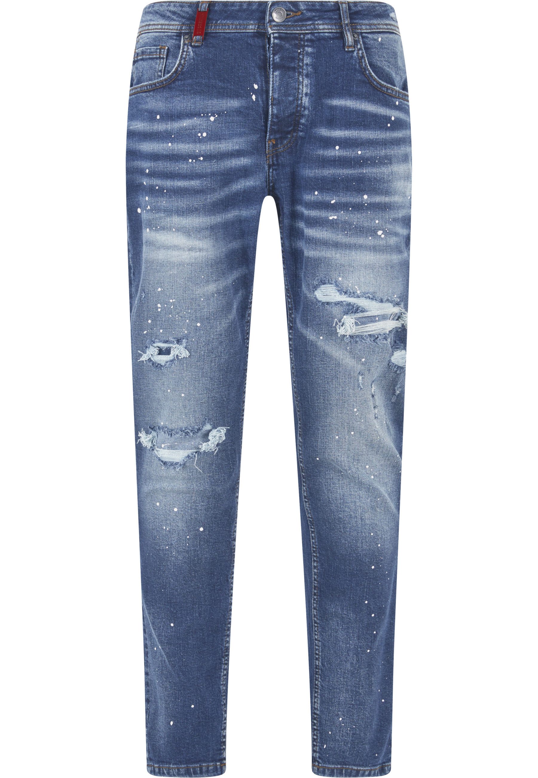2Y Premium Bequeme Jeans 2Y Premium VICTOR RIPPED SLIM FIT JEANS