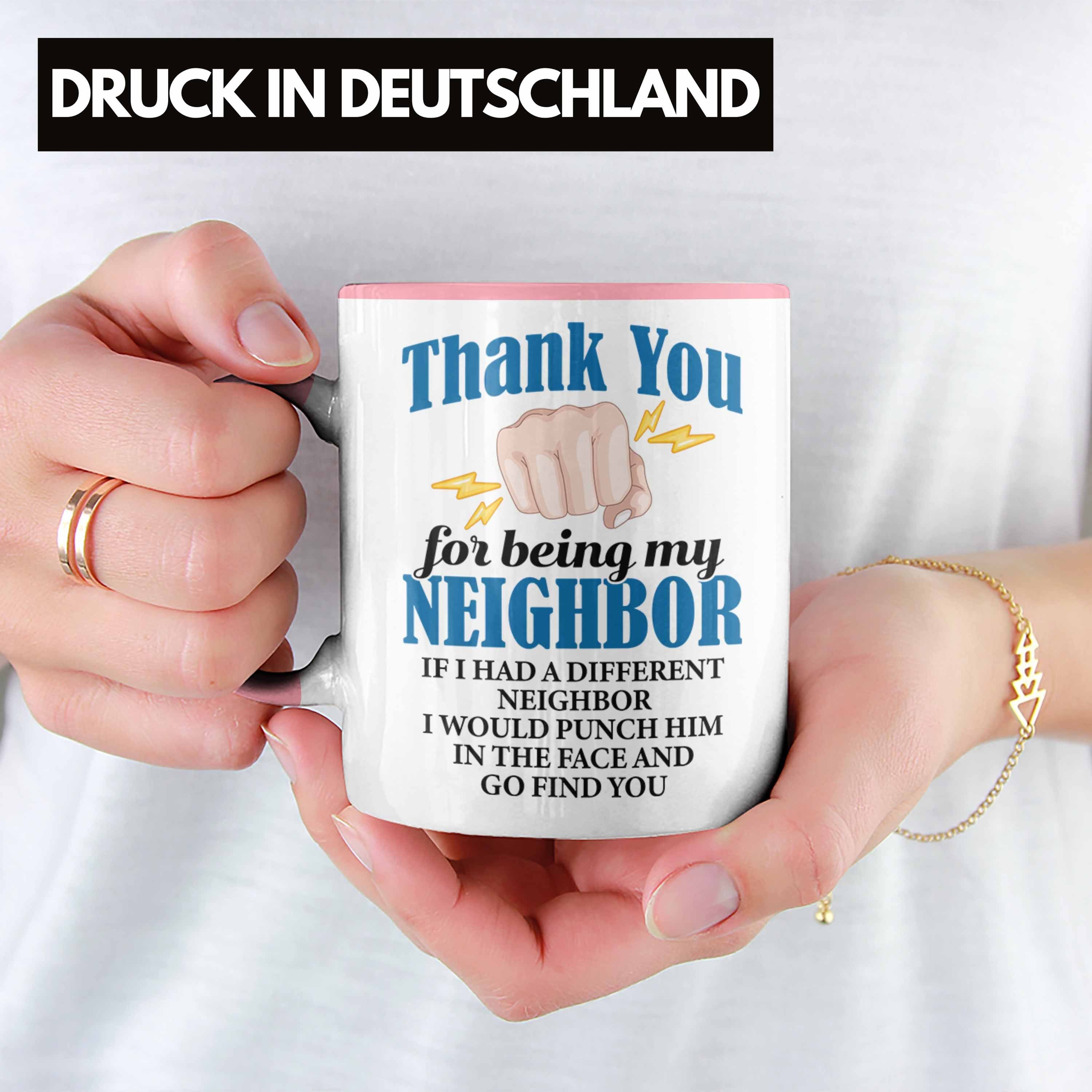 Nachbarn Rosa Beste für - Geschenkidee Tasse Tasse Nachbarn Geschenk Bester Welt Nachbar Trendation Trendation der