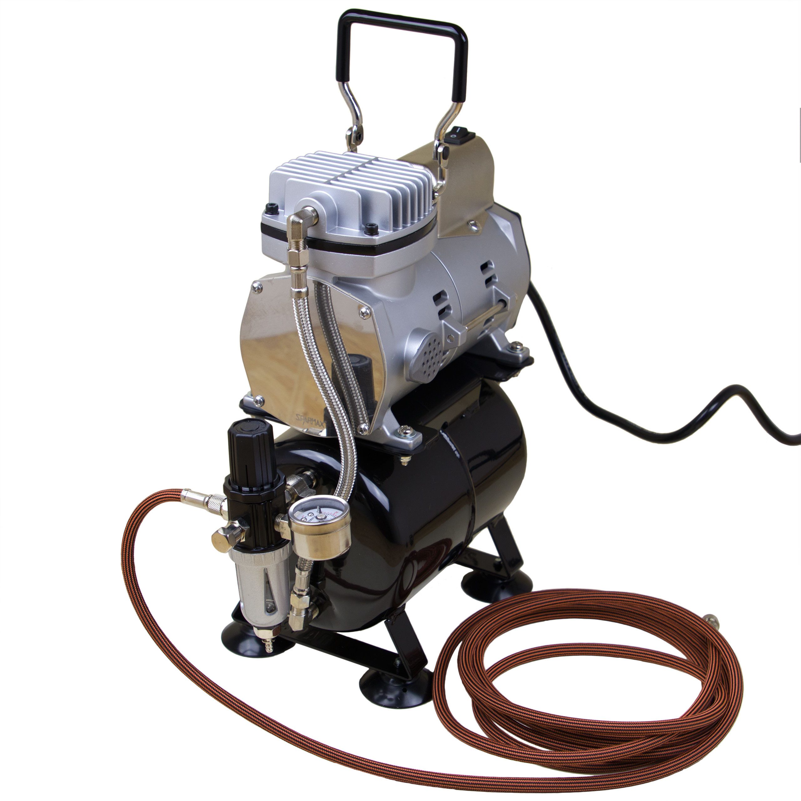 Sparmax Airbrush-Kompressor Sparmax TC-610H-n + SP-20X Airbrushpistole Fine Art - Airbrush Set 13