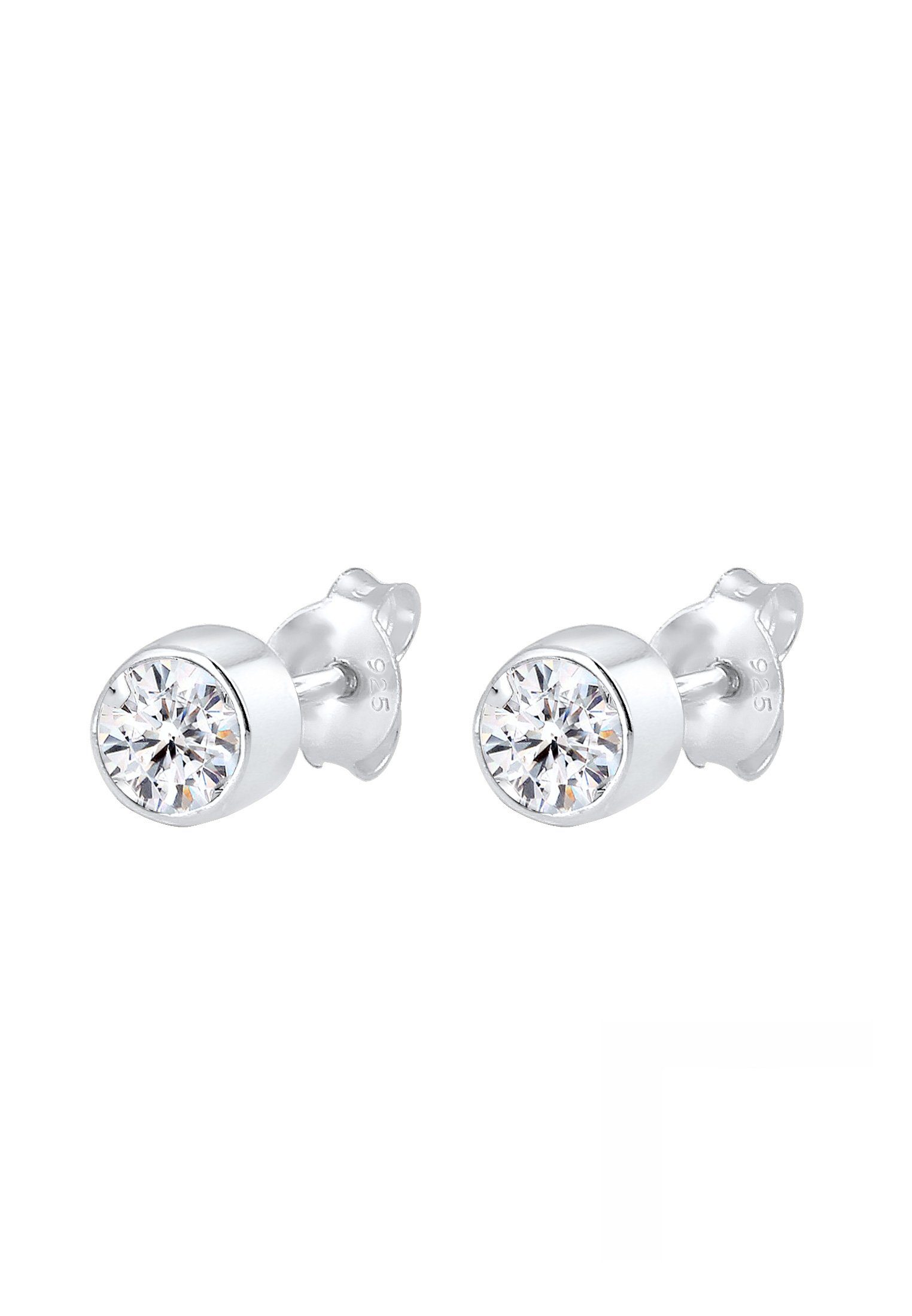 Elli Paar Ohrstecker Stecker Kristalle Klassisch 925 Silber