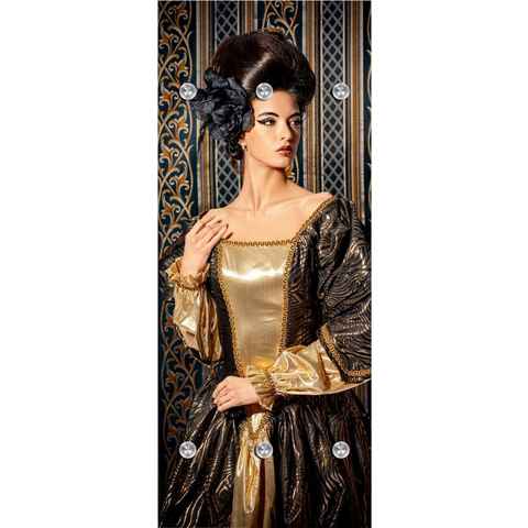 queence Garderobenleiste Frau klassisch, mit 6 Haken, 50 x 120 cm