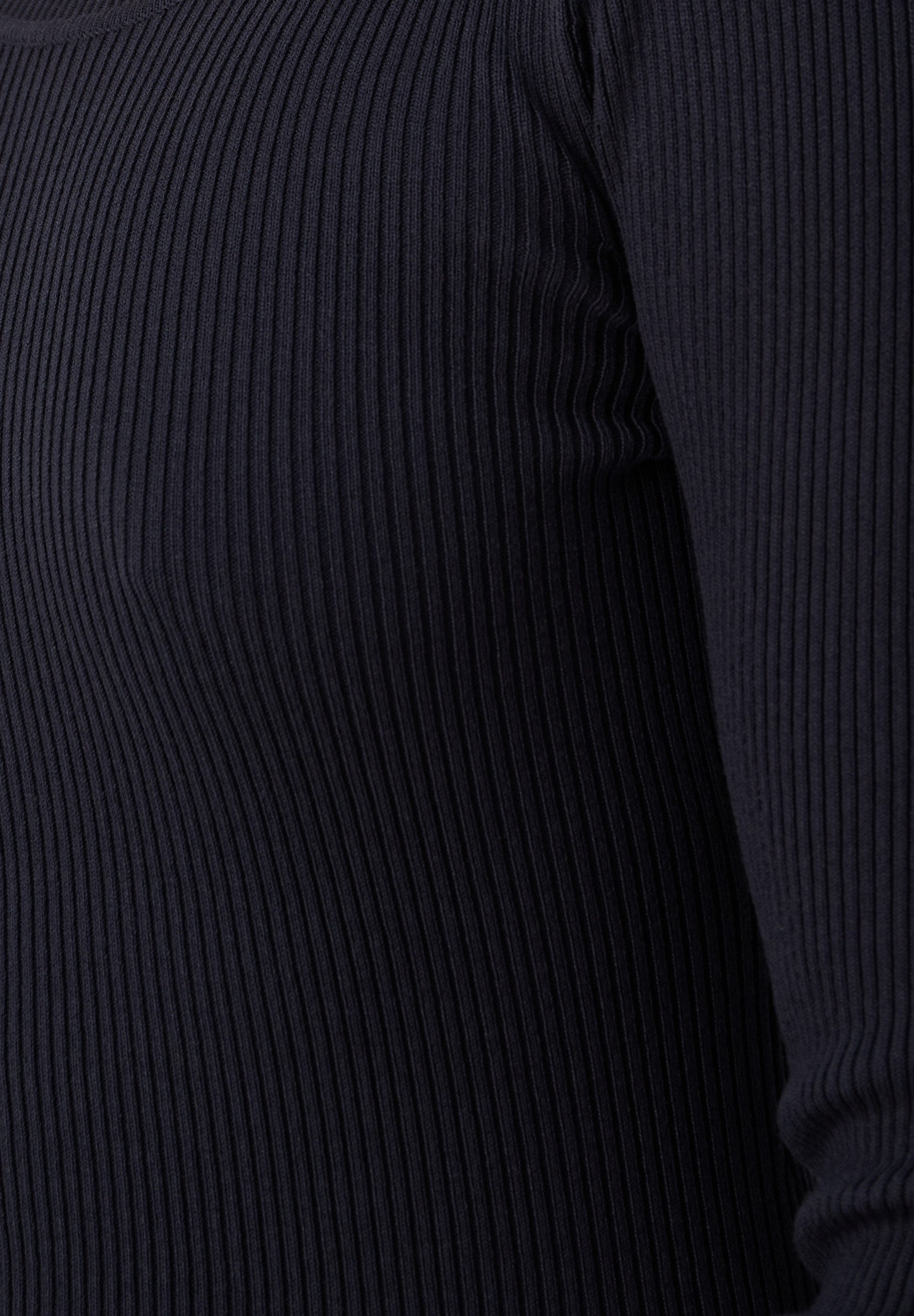 Les Lunes Langarmshirt Evii Rundhals, normale Länge, schlanke Passform, mittelschwerer Strick