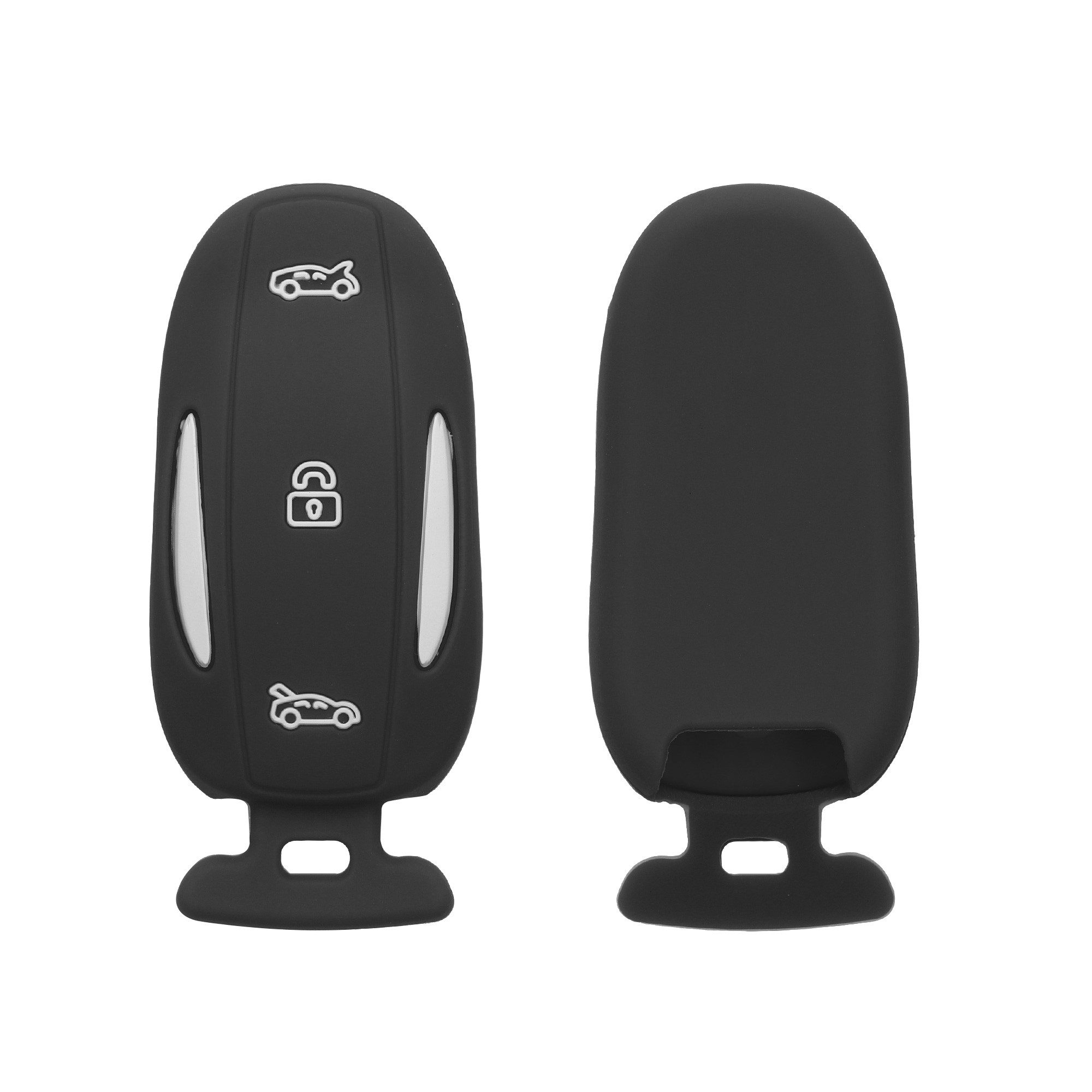 kwmobile Schlüsseltasche Autoschlüssel Silikon Hülle für Tesla Model X (1-tlg), Schlüsselhülle Schlüssel Case Cover