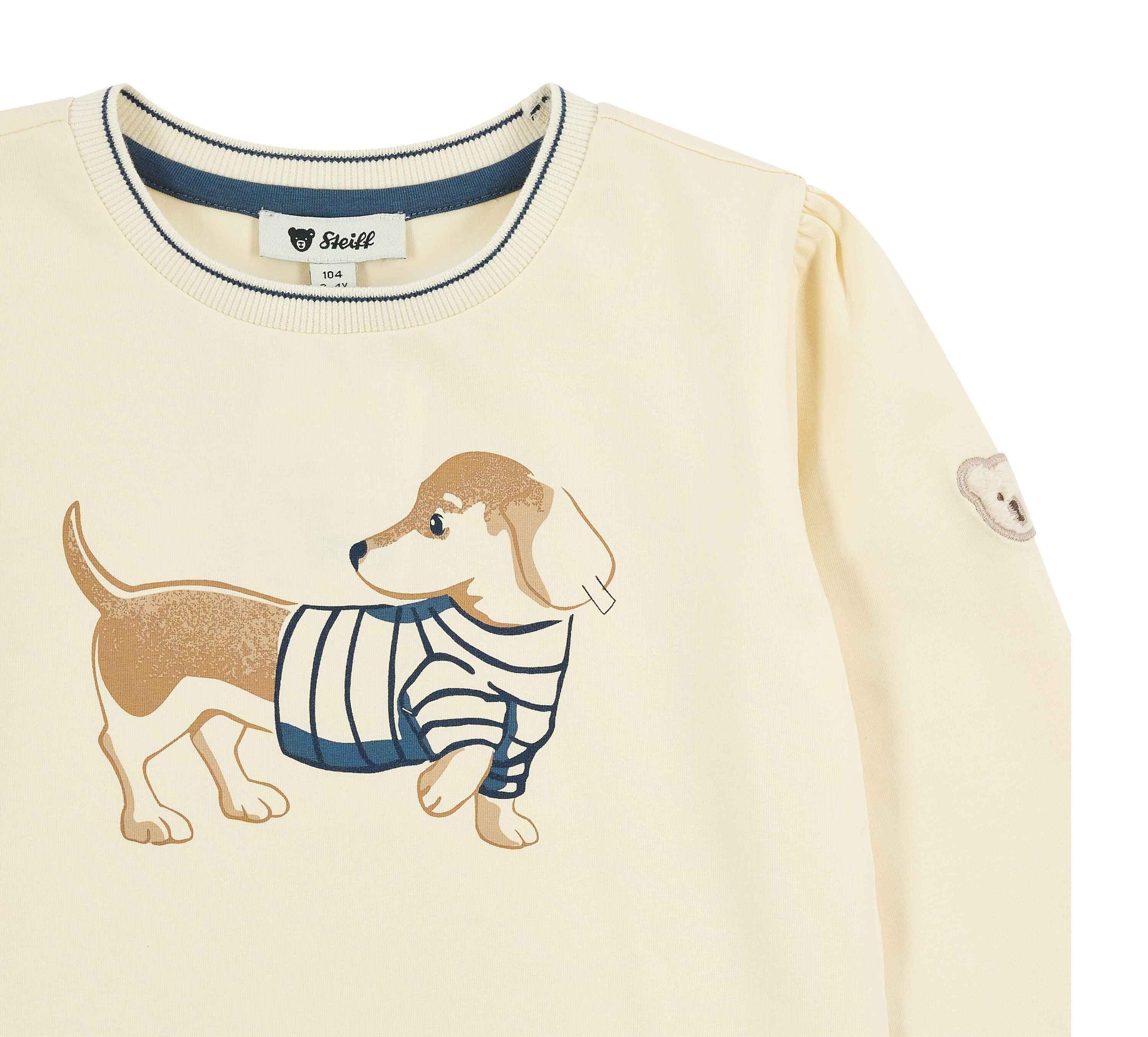Steiff Langarmshirt T-Shirt langarm Woof & Fluff