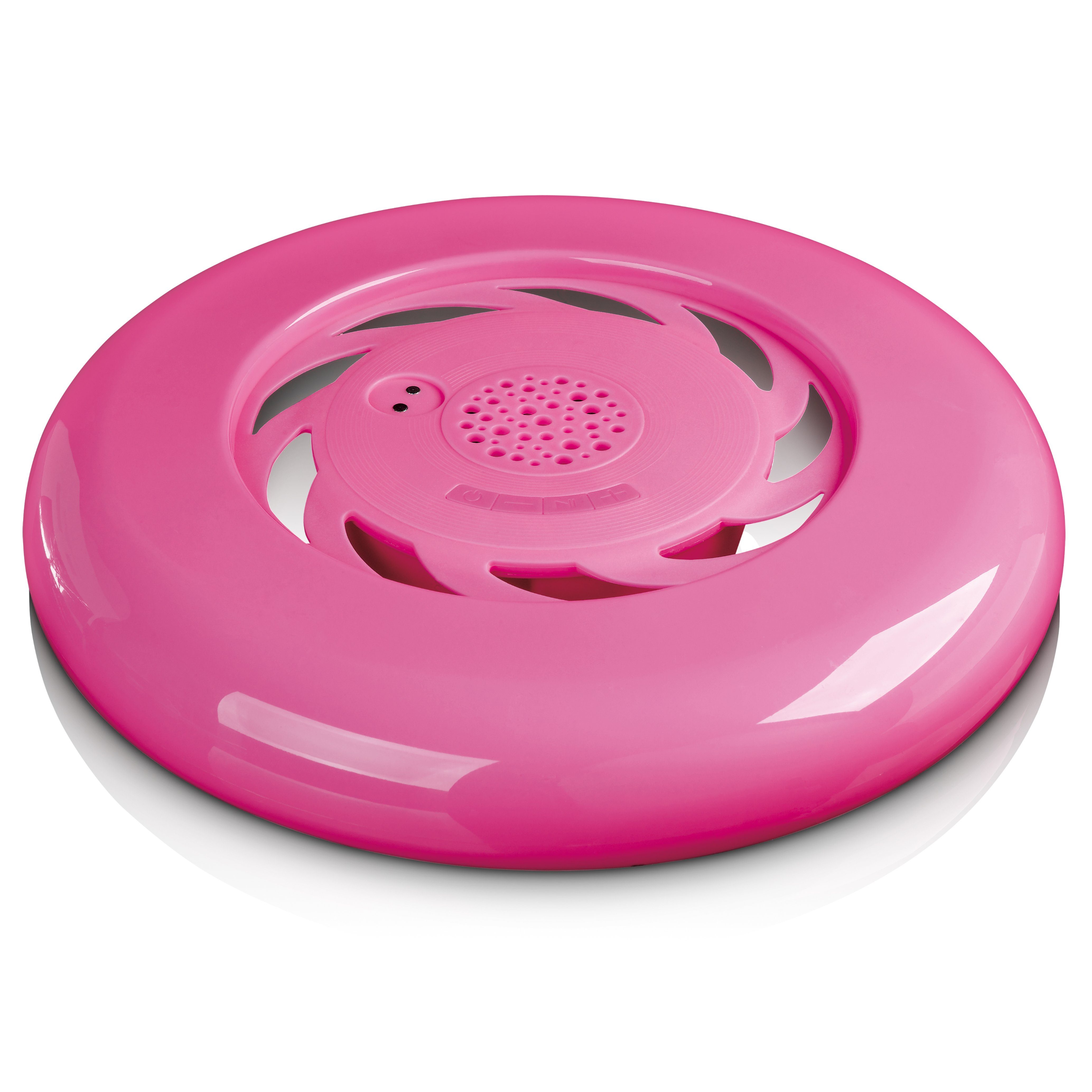 Lenco AFB-100PK Bluetooth-Lautsprecher 1.0 (Bluetooth, 2 W, Wasserfeste Bluetooth Frisbee mit Lautsprechern - 20m Sound-Reichweite)