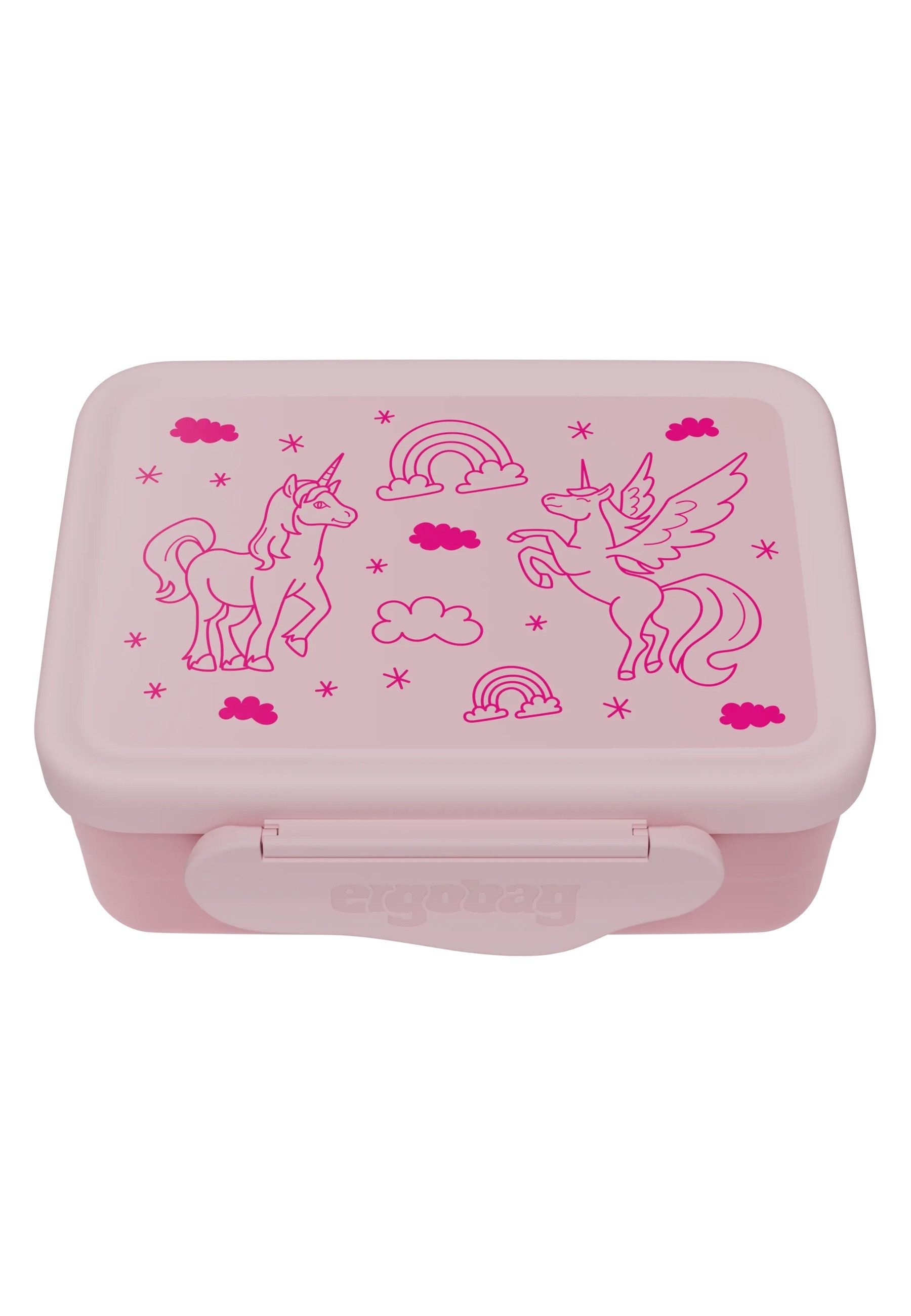 ergobag Lunchbox Edelstahl Brotdosen Set, Edelstahl, (Edelstahl Brotdosen Set, 1-tlg., 2er-Set aus kleiner und großer Dose), 100% BPA-frei