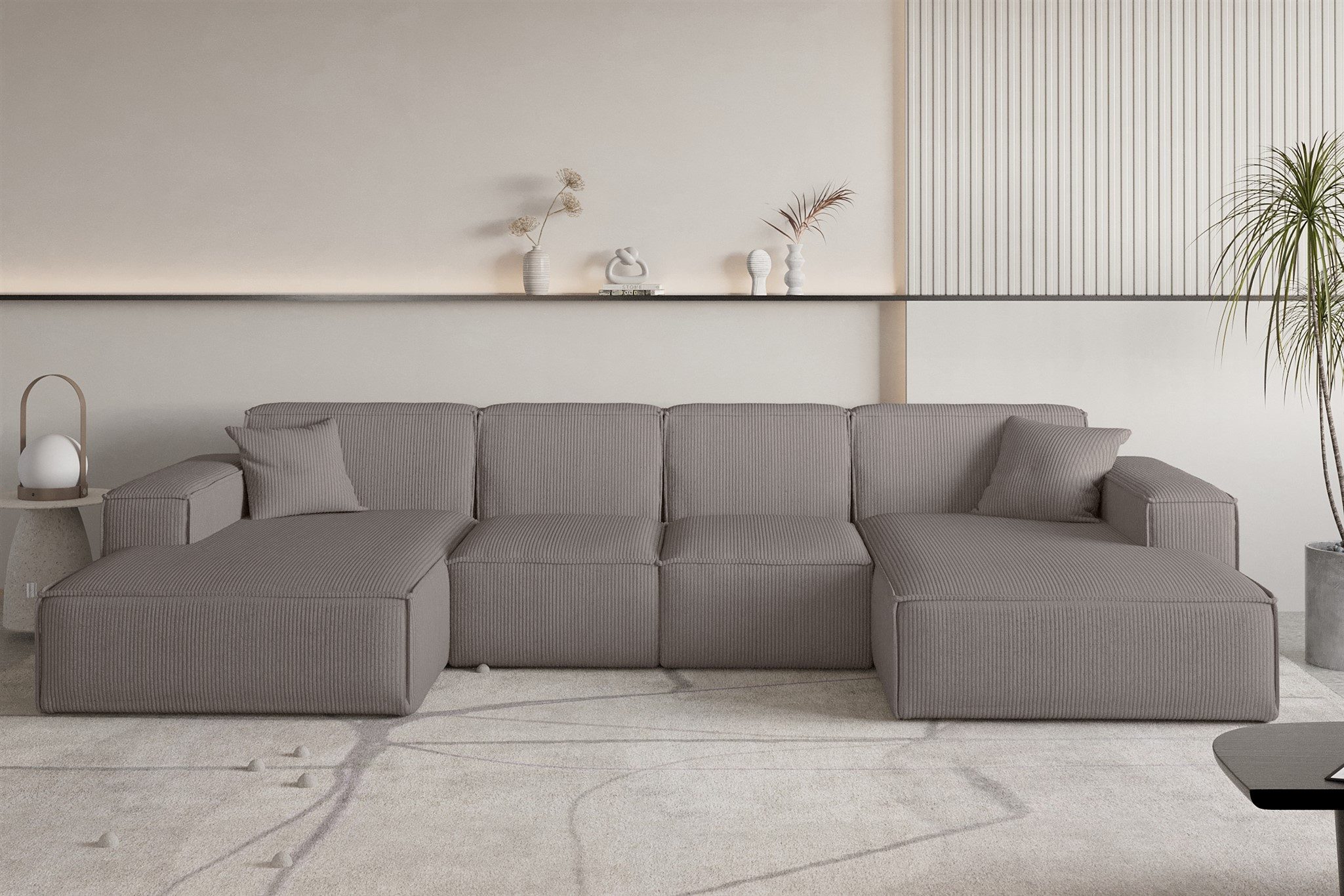Fun Möbel Wohnlandschaft Sofa U-Form CELES günstig online kaufen