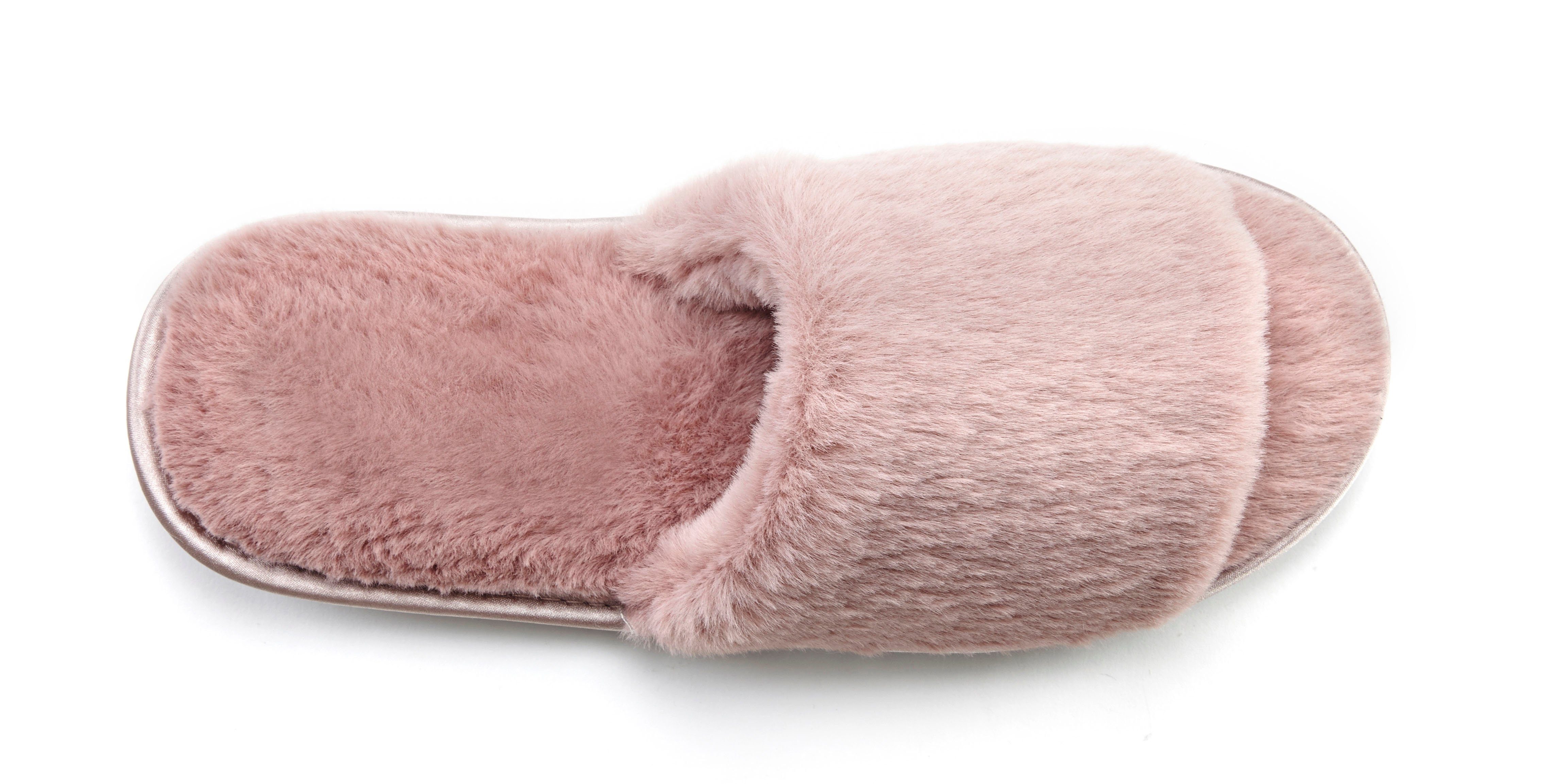 Vivance Dreams by Lascana Hausschuh, Pantoffel, Pantolette mit kuscheligem, warmen Fellimitat VEGAN