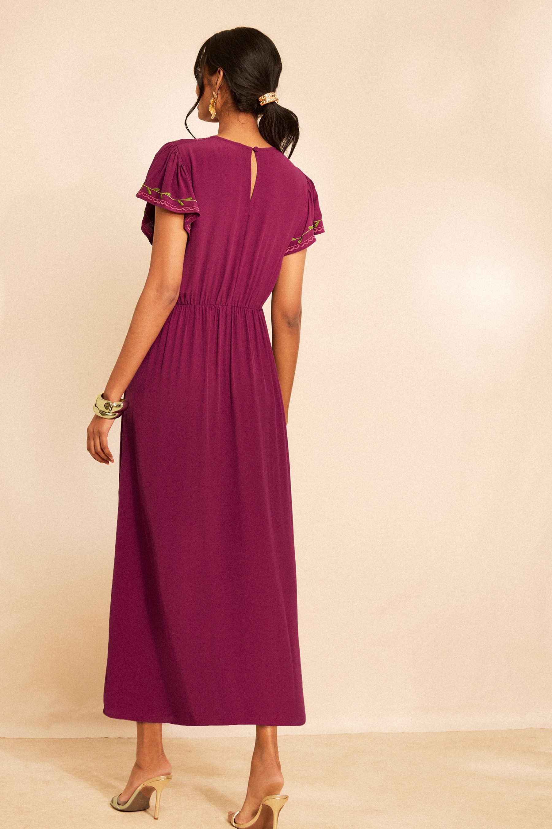 Love & Roses Midikleid Love & Roses asymmetrisches Midikleid, Regular (1-tlg) – Bild 2 von 5