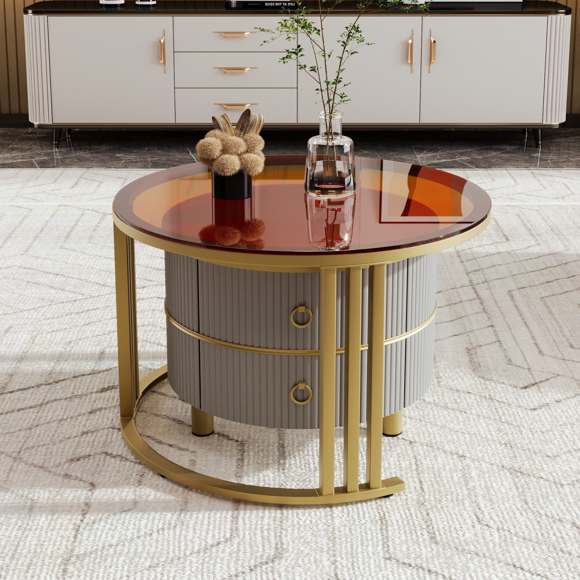 Merax Couchtisch Set aus Holz mit günstig online kaufen