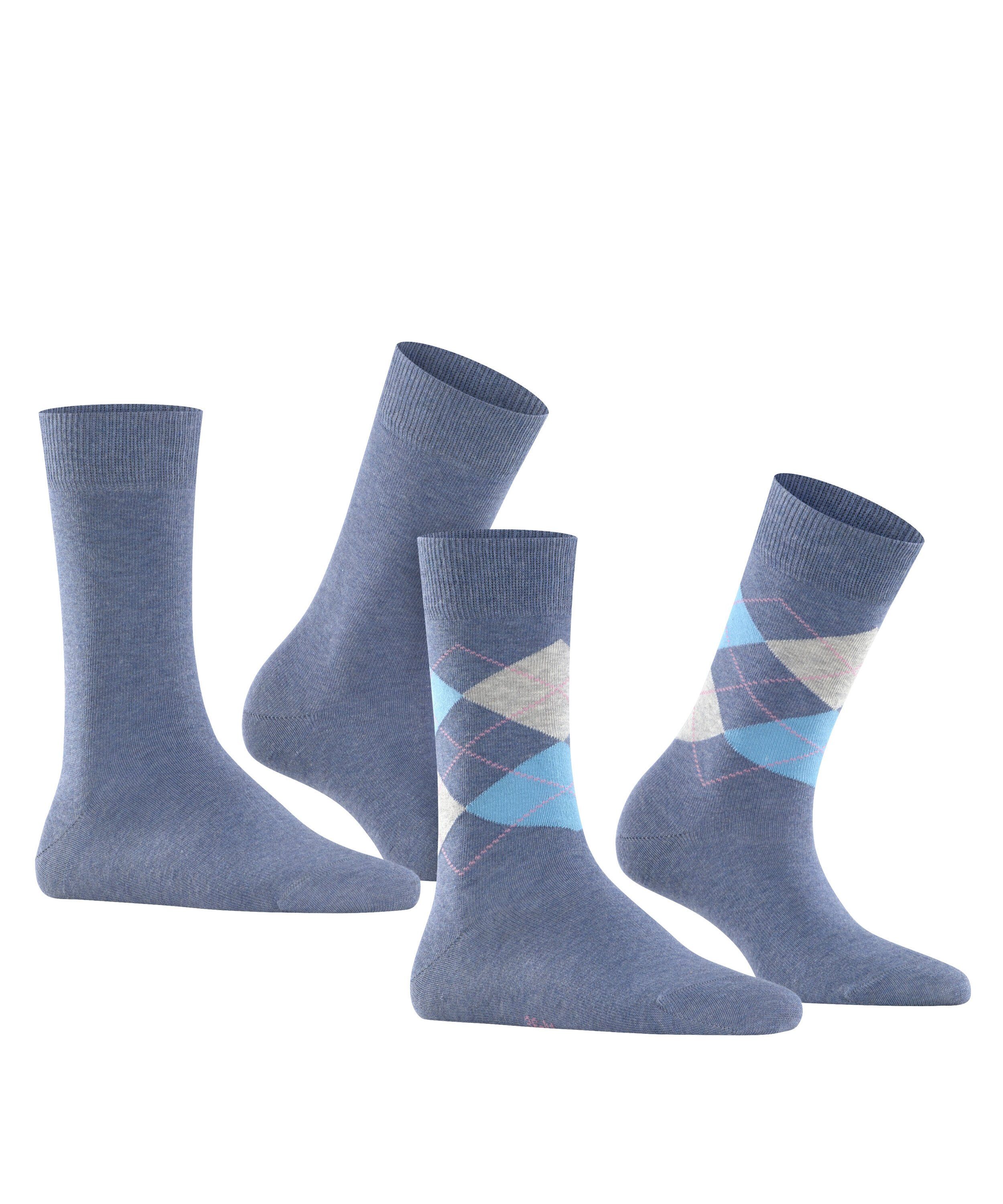 Everyday 2-Pack Burlington Socken denim (2-Paar) Mix light (6660)