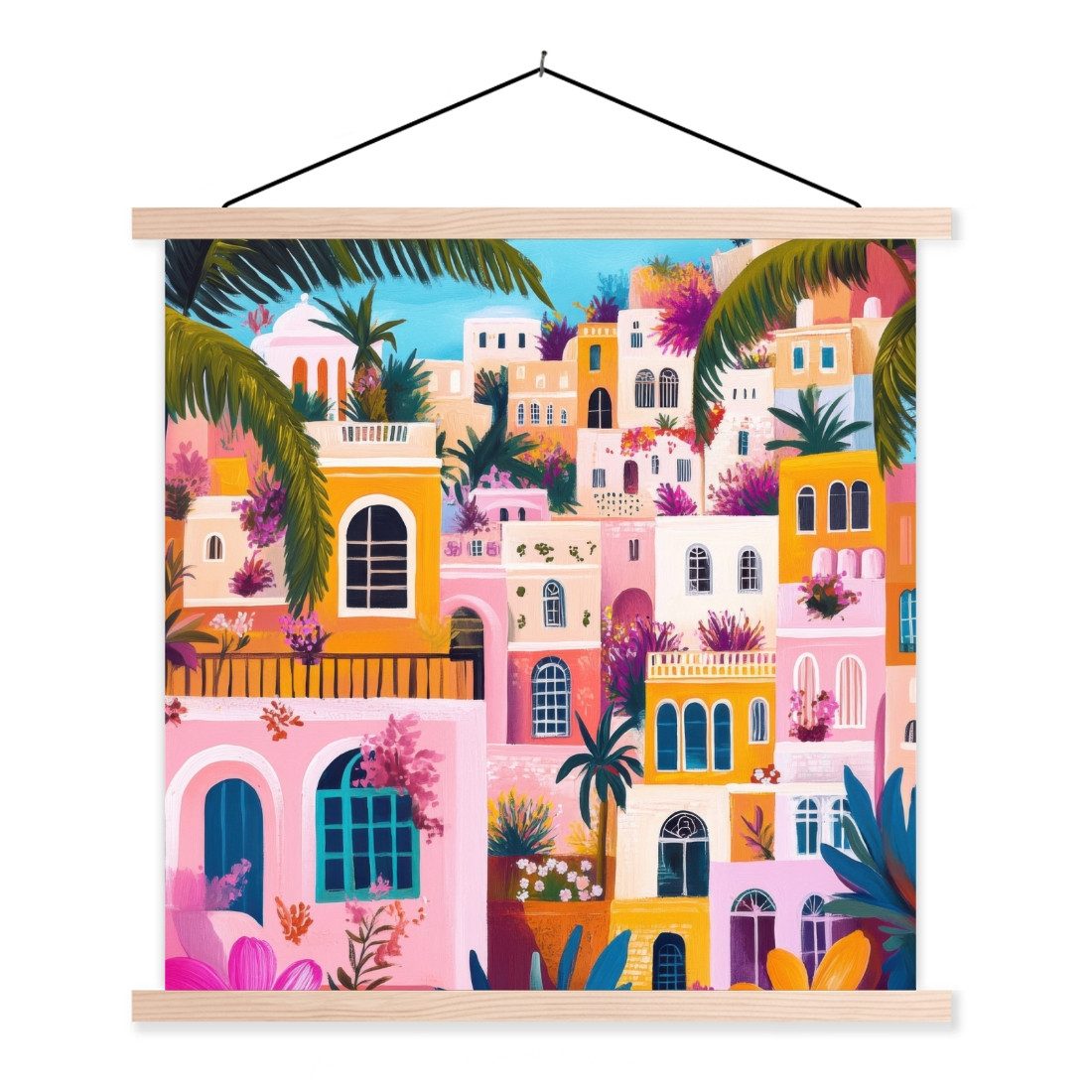 MuchoWow Poster Bunt - Rosa - günstig online kaufen