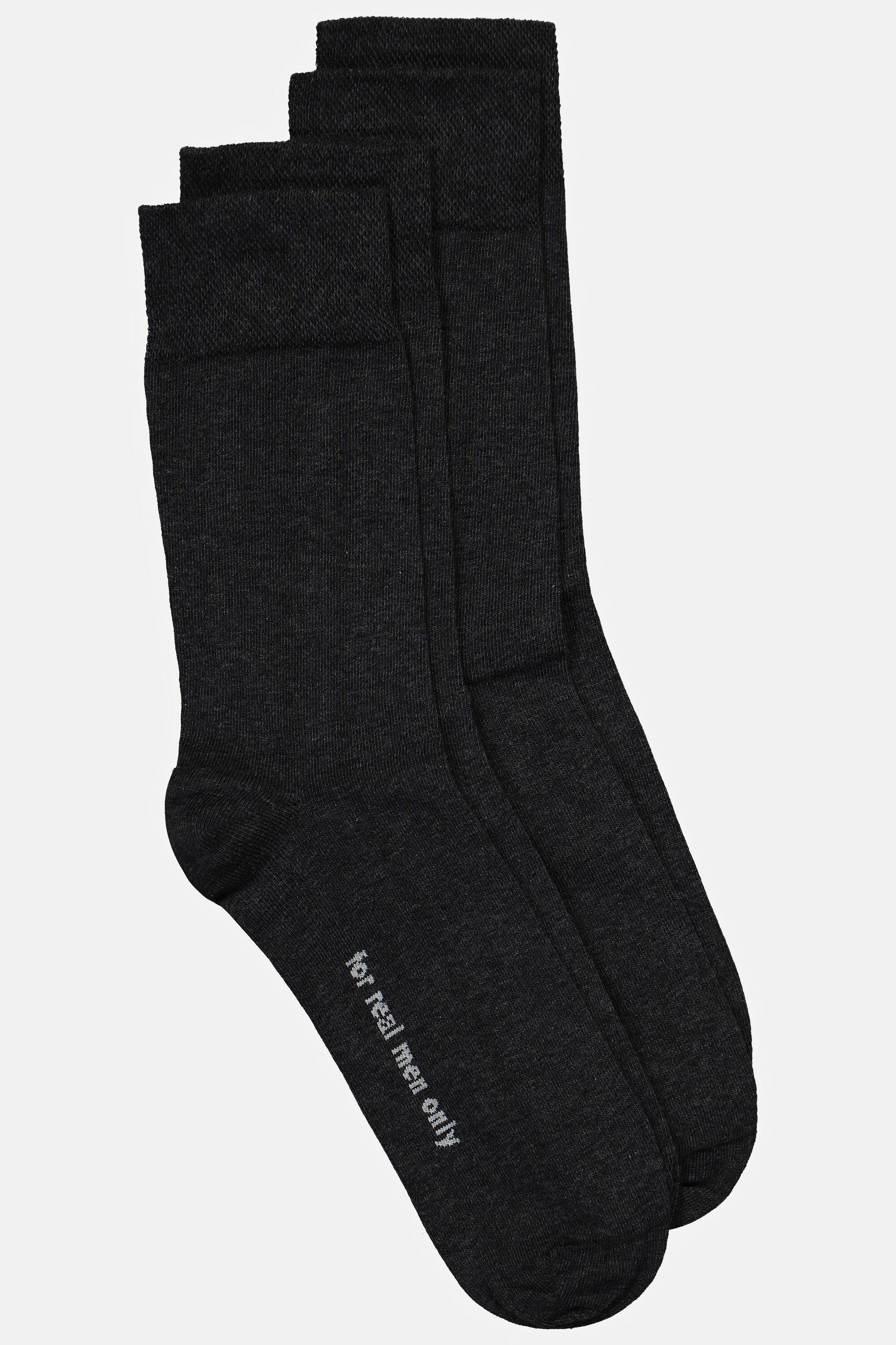 JP1880 Basicsocken Socken 2er-Pack Komfort-Bündchen (2-Paar) anthrazit | Socken