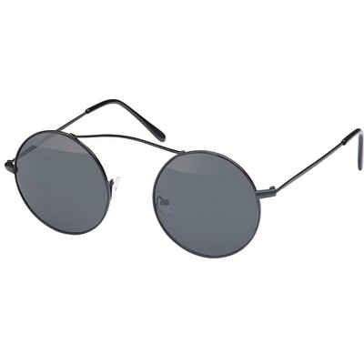 BEZLIT Eyewear Retrosonnenbrille Designer Herren Sonnenbrille mit Edelstahlbügeln (1-St) mit schwarzen Linsen