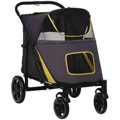 PawHut Hundebuggy Hundewagen, Aufbewahrungstaschen, 112 x 65 x 100 cm, (1-tlg), Mit Klappfunktion