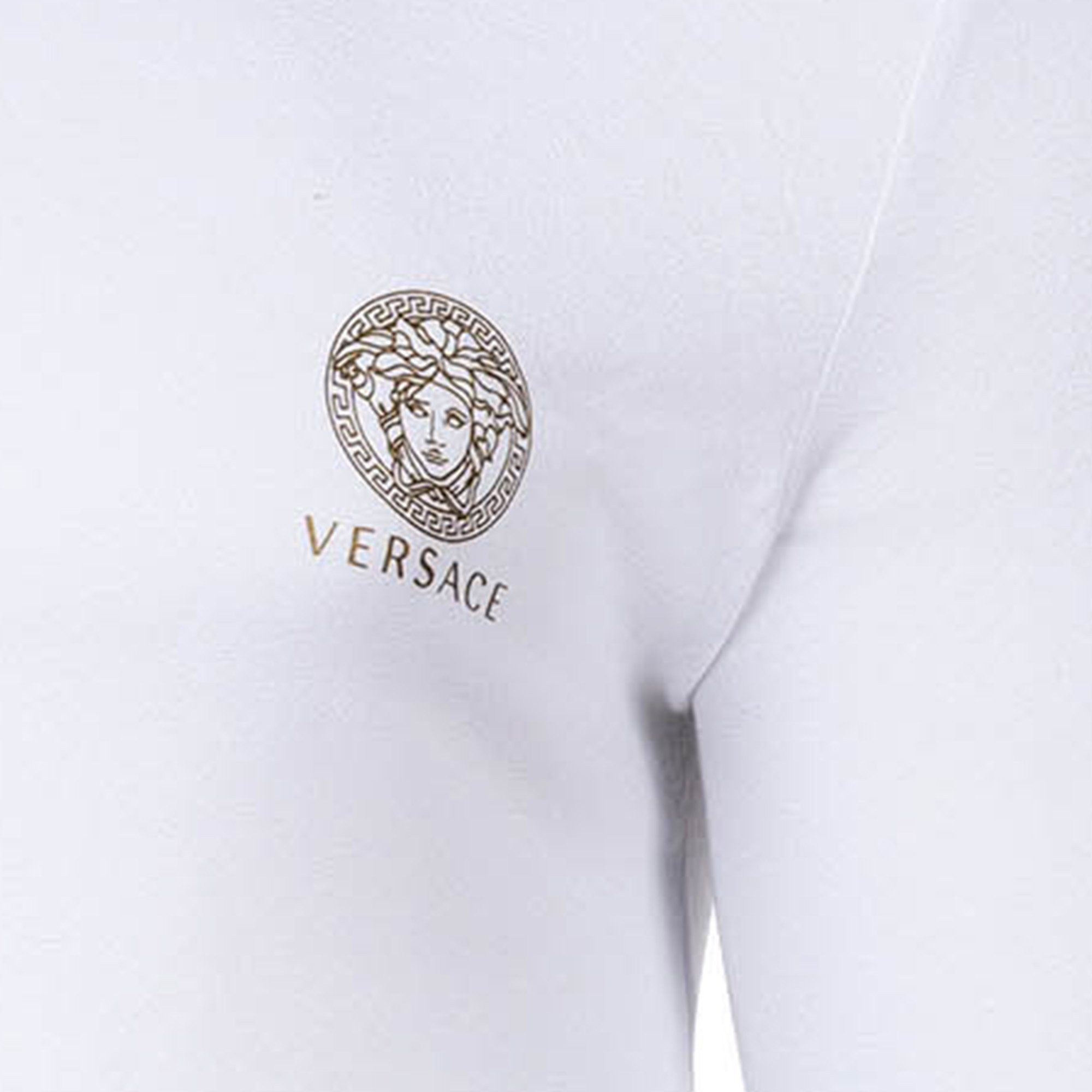 Versace T-Shirt Herren T-Shirt 1er Pack Baumwolle (Packung, 1er Pack)