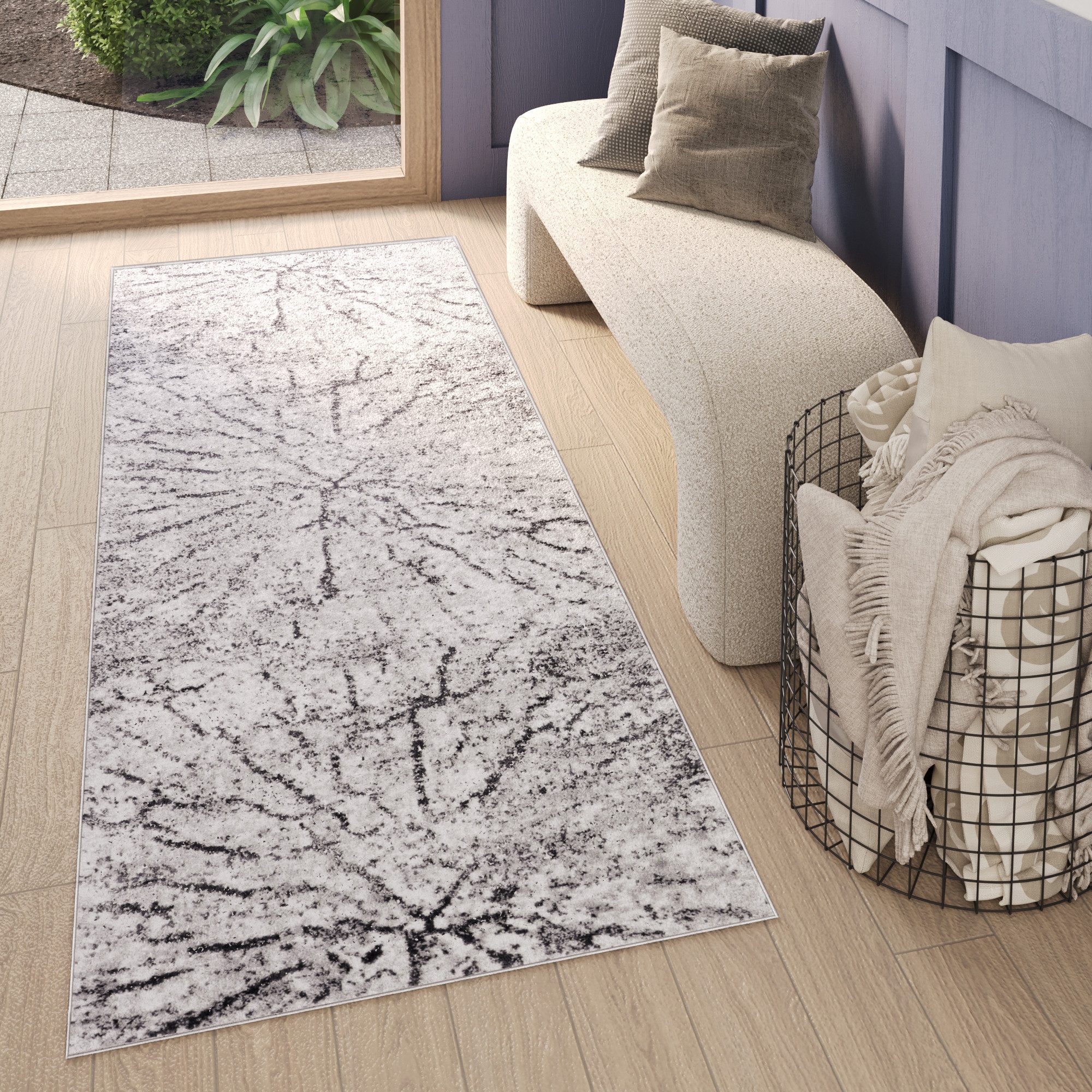 Tapiso Läufer SKY, rechteckig, Höhe: 12 mm, Wohnzimmer, Schlafzimmer, moder günstig online kaufen