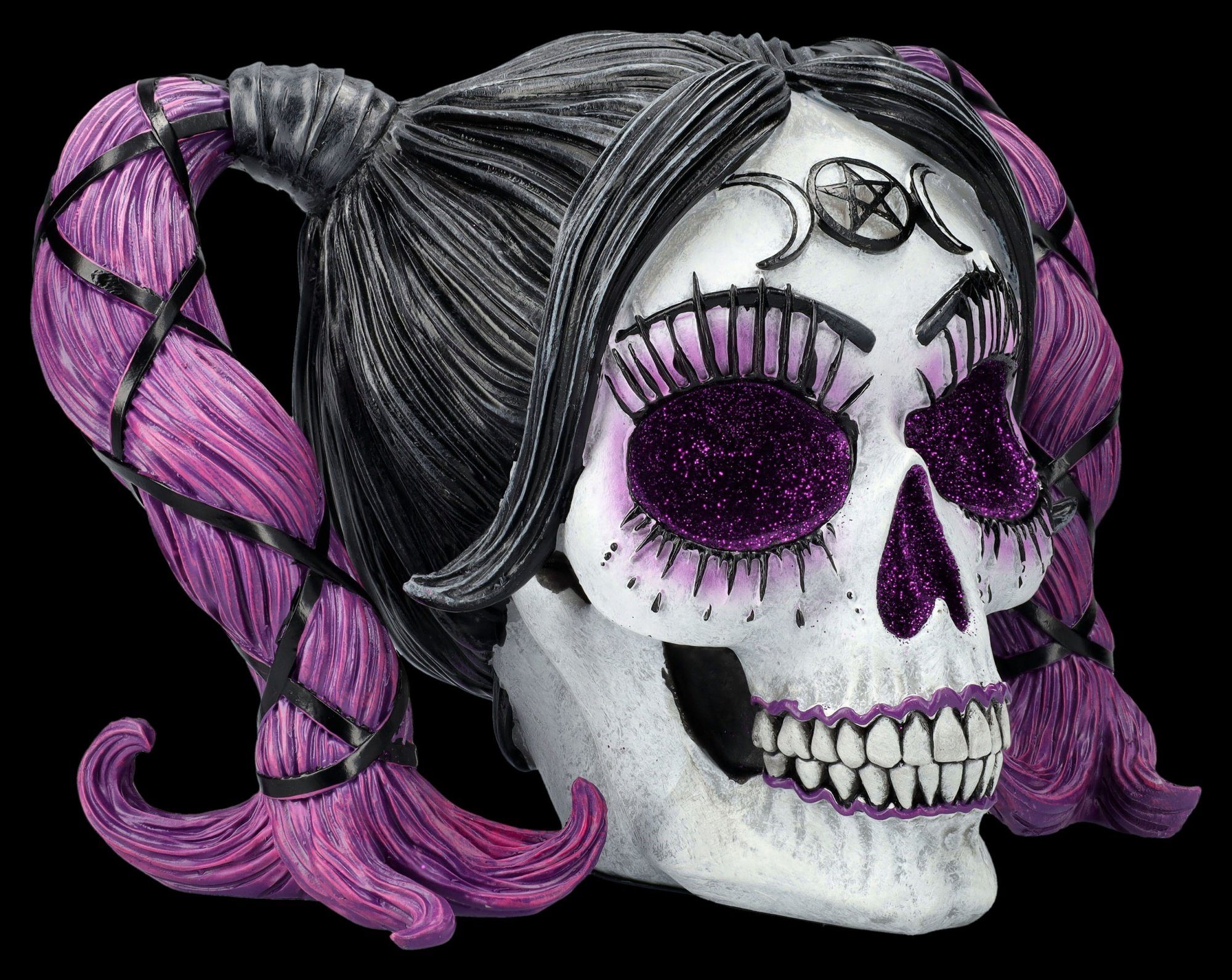 Figuren Shop GmbH Dekofigur Totenkopf Figur - Drop Dead Gorgeous - Myths and Magic - Totenschädel
