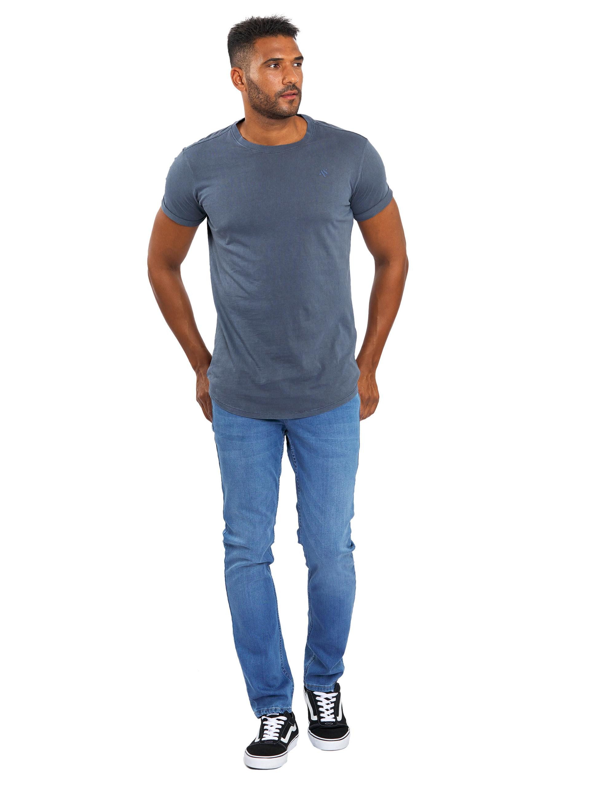 T-Shirt A. Salvarini Herren T-Shirt AS318