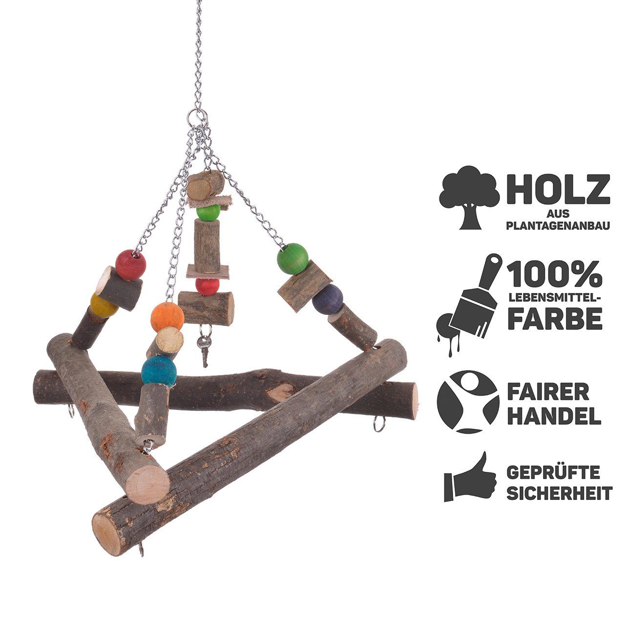 Happy Bird Vogelspielplatz Vogelschaukel "Triangle Groove", geeignet für al günstig online kaufen