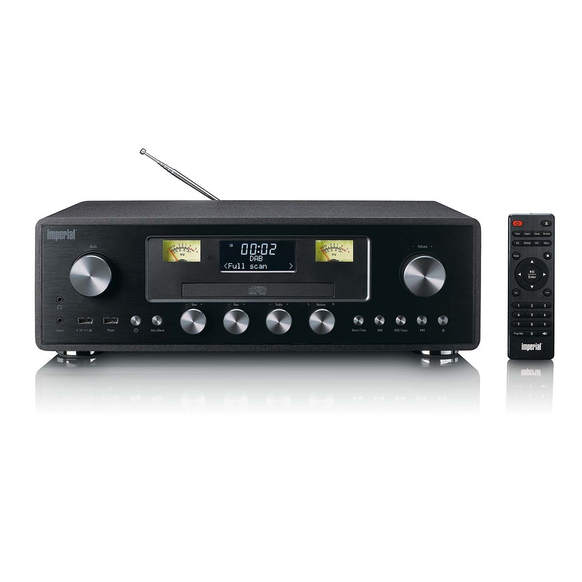 IMPERIAL Dabman 280CDBK CD-Radiorecorder (Tabelle Radio, 30 W, DAB+/FM Radio, Bluetooth-Streaming, USB-Aufnahme, ASA-Sicherheit) – Bild 2 von 5