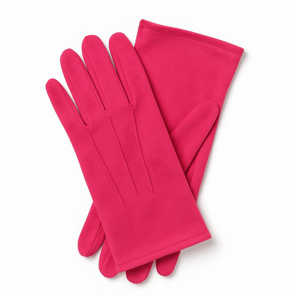 Widmann S.r.l. Kostüm Kurze rosa Handschuhe Damen Kostümaccessoire für Verkleidungen, Farbenfroh, retro, vielseitig
