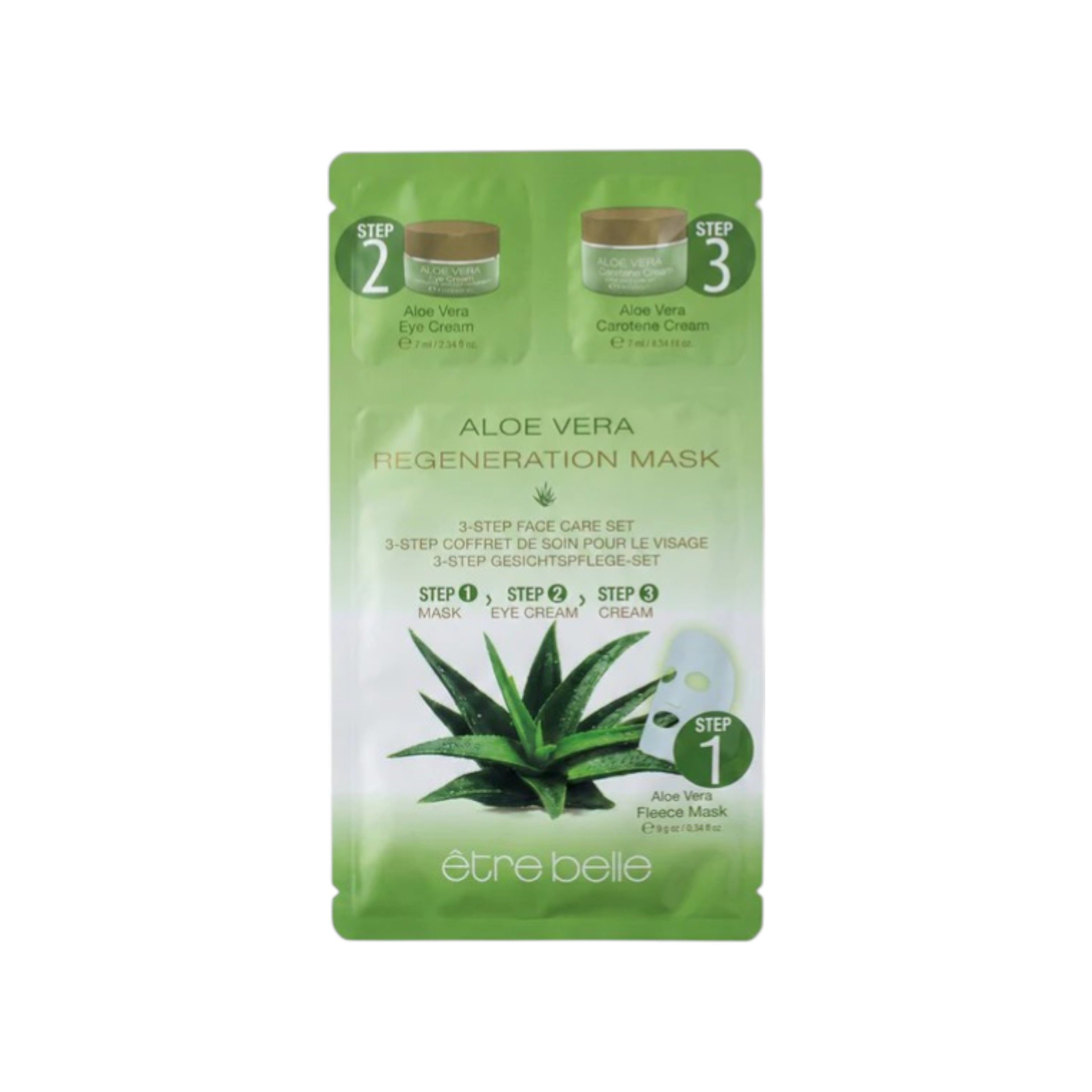 Etre Belle Feuchtigkeitspflege-Set Aloe Vera 3-Step Gesichtspflege – Feuchtigkeits- & Regenerationsboost