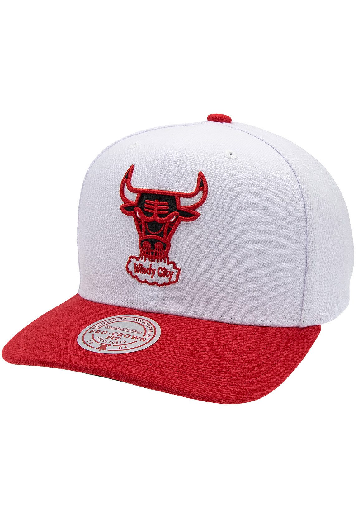 Mitchell & Ness Snapback Cap Mitchell & Ness NBA Team 2 Tone Snapback Cap CHICAGO BULLS White Weiß