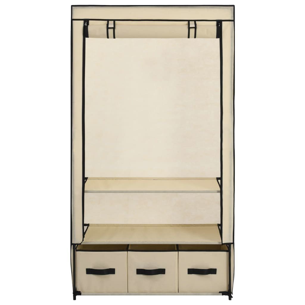 Stoff cm 87 x 159 49 Creme furnicato Kleiderschrank x