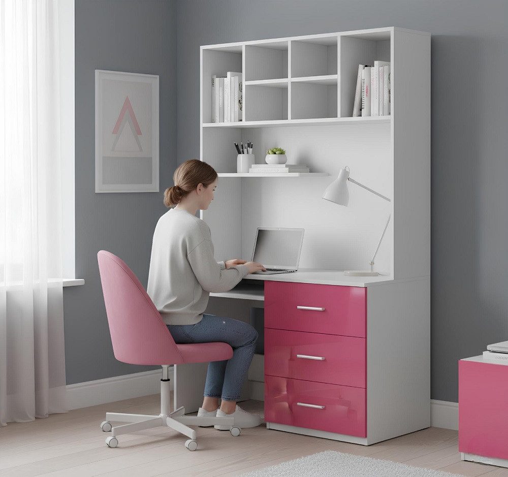 Xlmoebel Schreibtisch Design Büromöbel Neuer Holz Schreibtisch fürs Kinder SOFORT (Schreibtisch, Schreibtisch), Hergestellt in Europa
