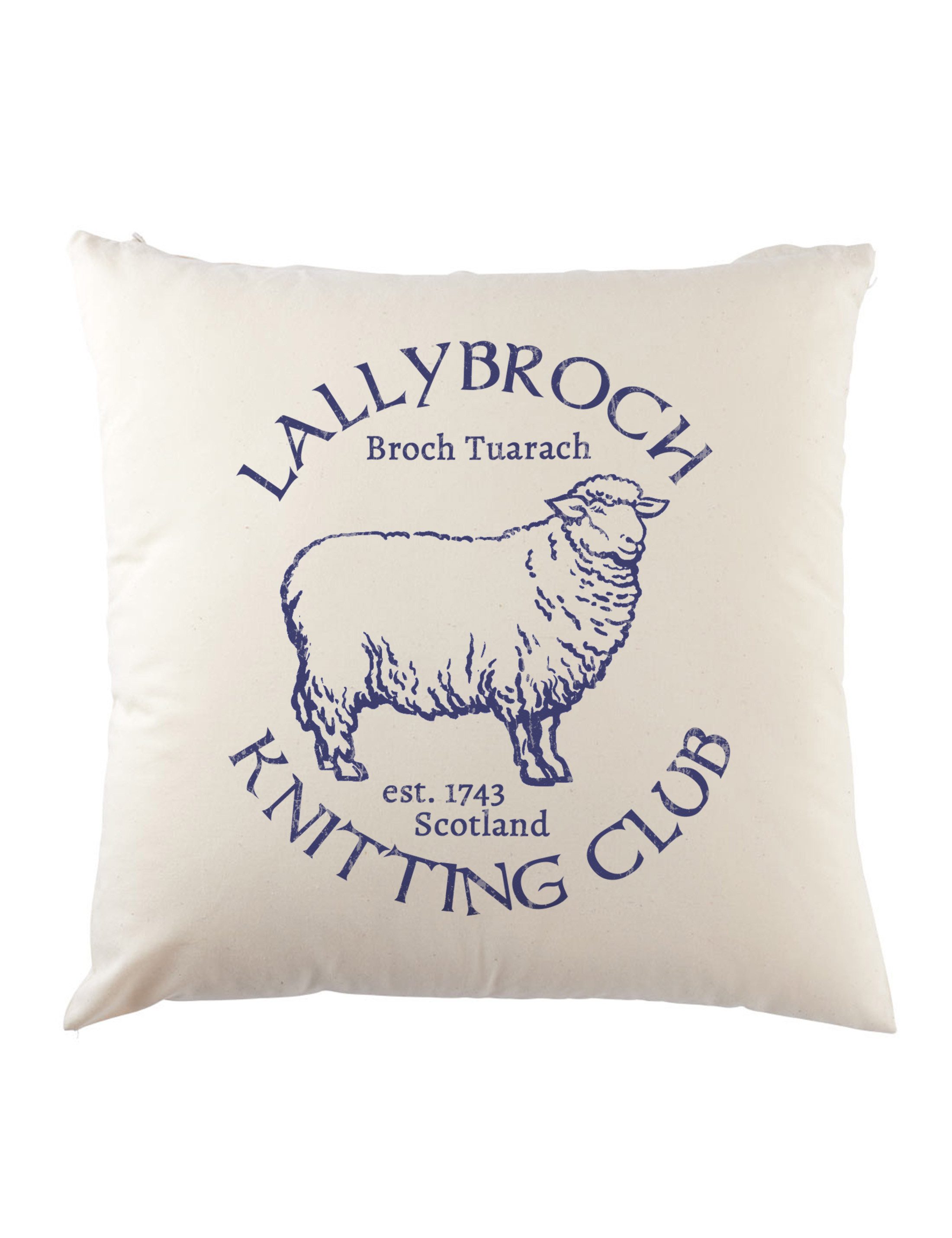 Urban Backwoods Dekokissen Lallybroch Knitting Club Dekokissen Battle Bannockburn 1314 William, Wallace Schottland Scotland Outlander