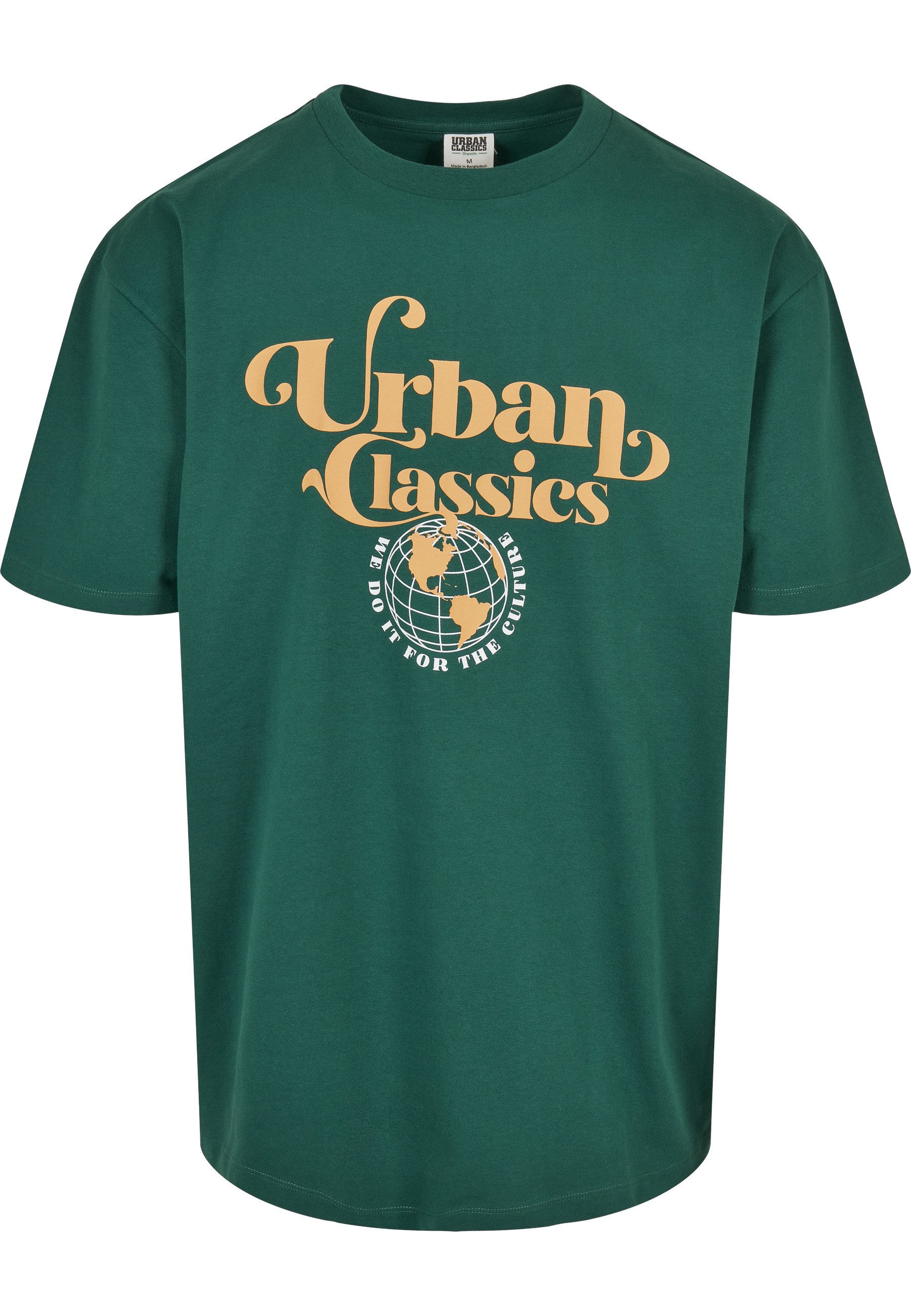 URBAN CLASSICS T-Shirt Urban Classics Herren Organic Globe Logo Tee (1-tlg)