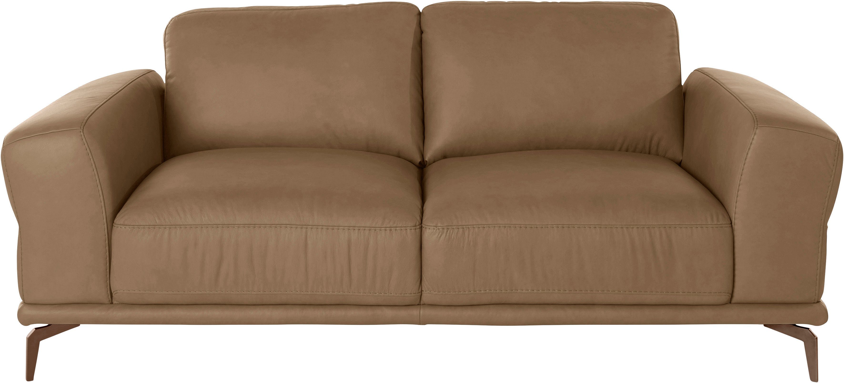 W.SCHILLIG 2-Sitzer 192 Breite in cm pulverbeschichtet, montanaa, mit Metallfüßen Bronze
